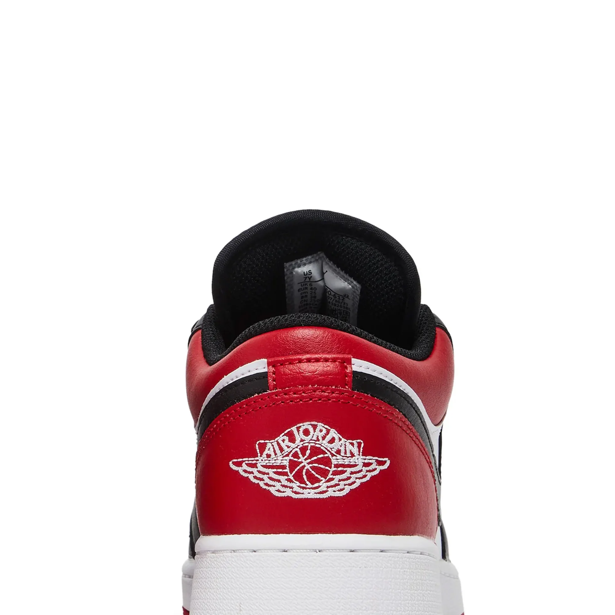 Air Jordan 1 Low 'Bred Toe' GS (2021) - Image 7