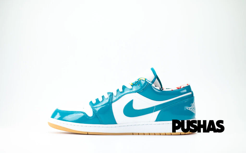 Air Jordan 1 Low SE 'Barcelona Cyber Teal' (2022) - Image 3