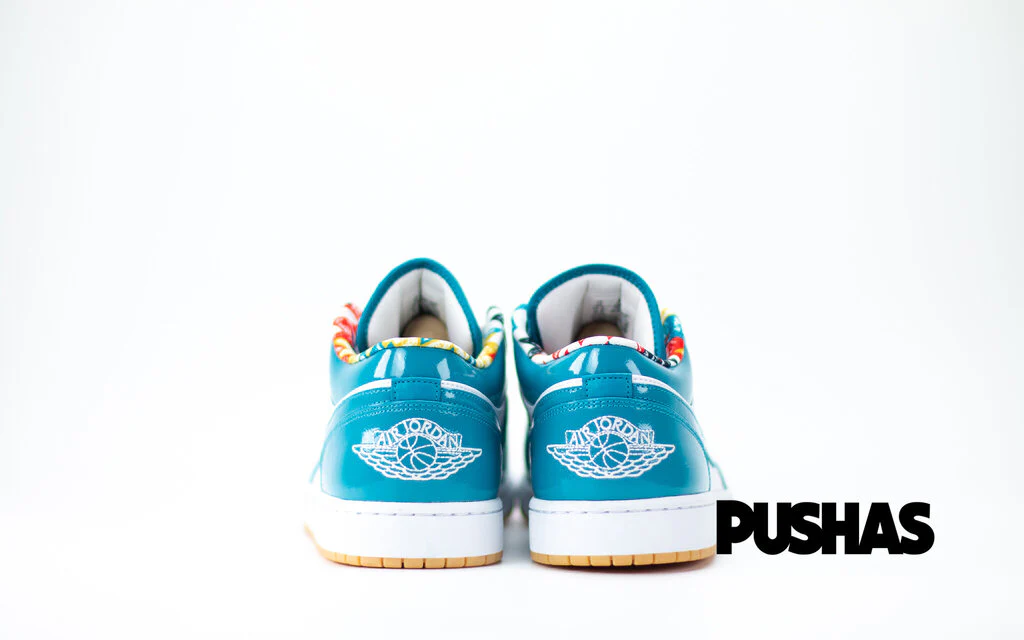 Air Jordan 1 Low SE 'Barcelona Cyber Teal' (2022) - Image 5