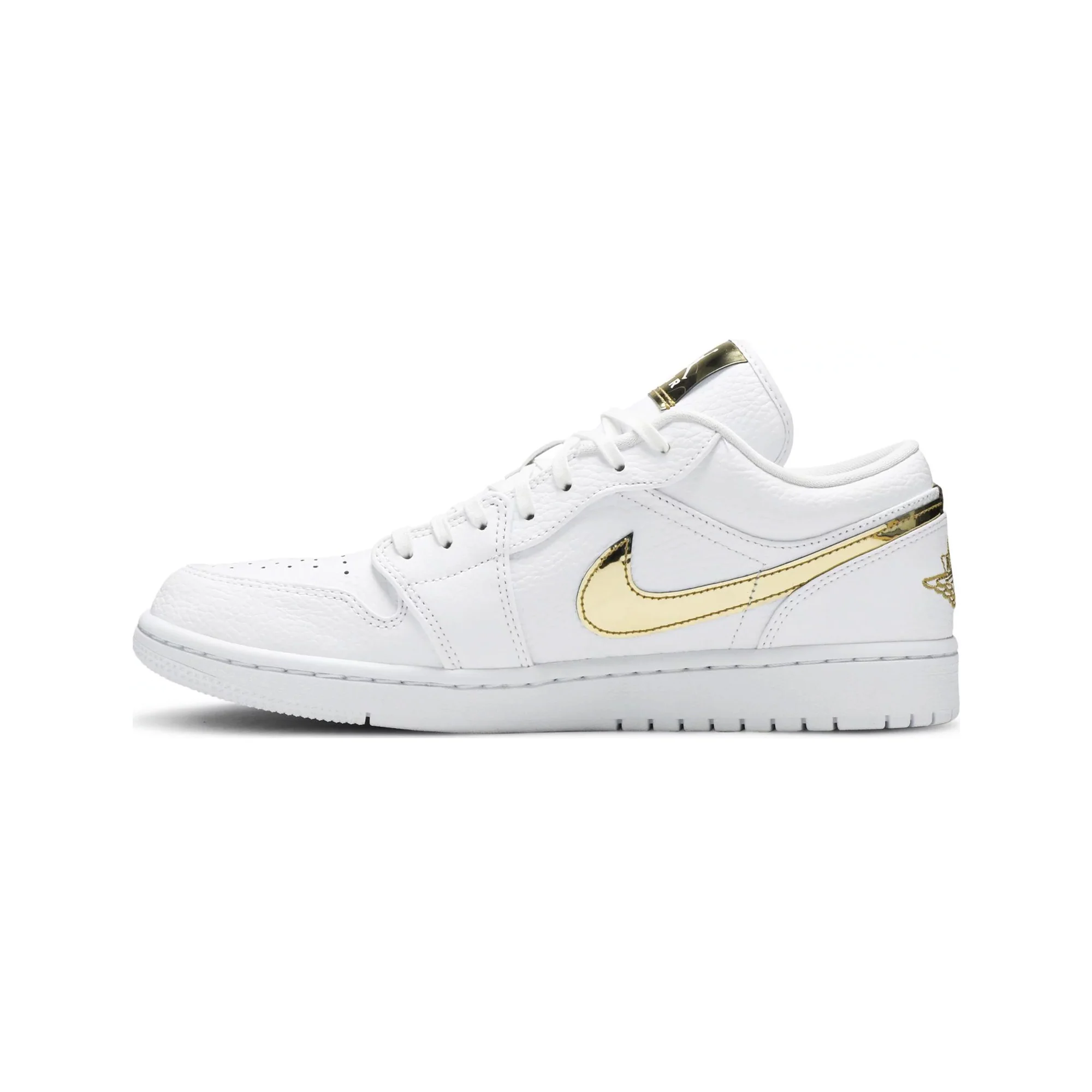 Air Jordan 1 Low 'White Metallic Gold' Women's (2020) - Image 3