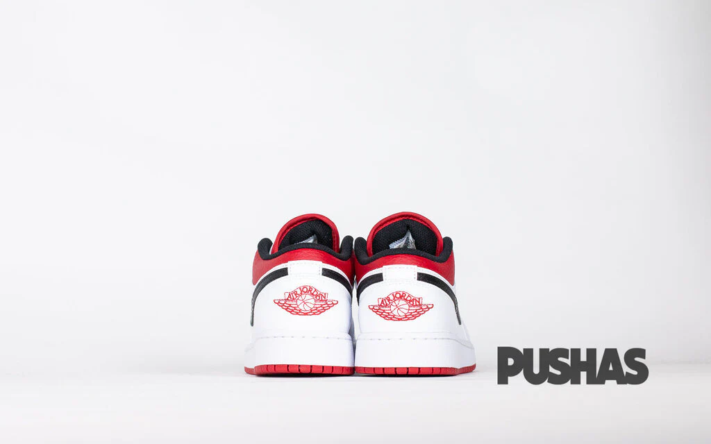 Air Jordan 1 Low 'White University Red Black' GS (2020) - Image 3
