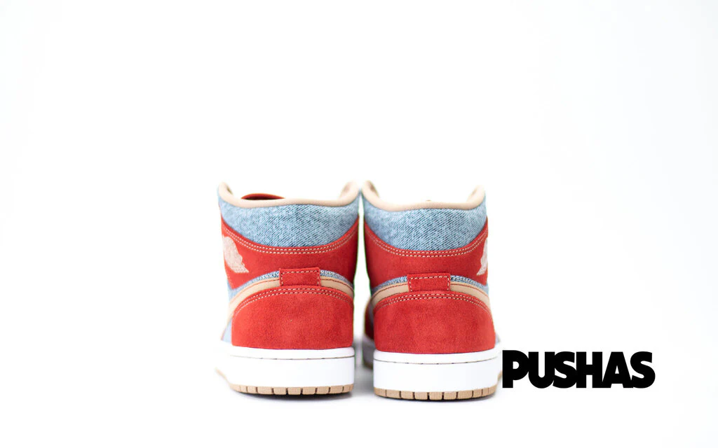 Air Jordan 1 Mid 'Denim Red' (2021) - Image 3