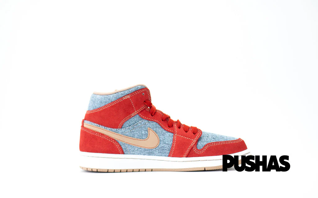 Air Jordan 1 Mid 'Denim Red' (2021) - Image 4