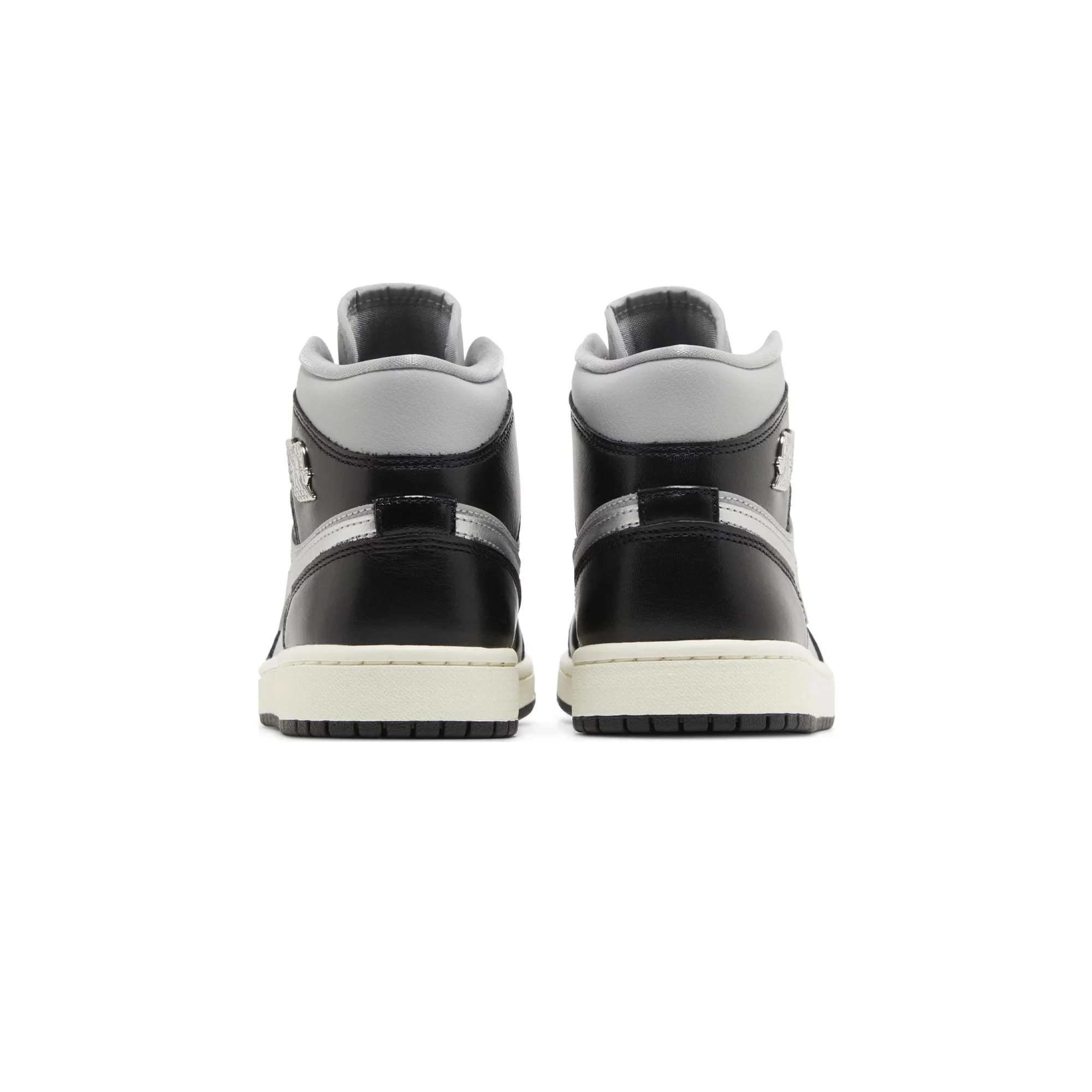 Air Jordan 1 Mid SE 'Black Metallic Silver' Women's (2023) - Image 4