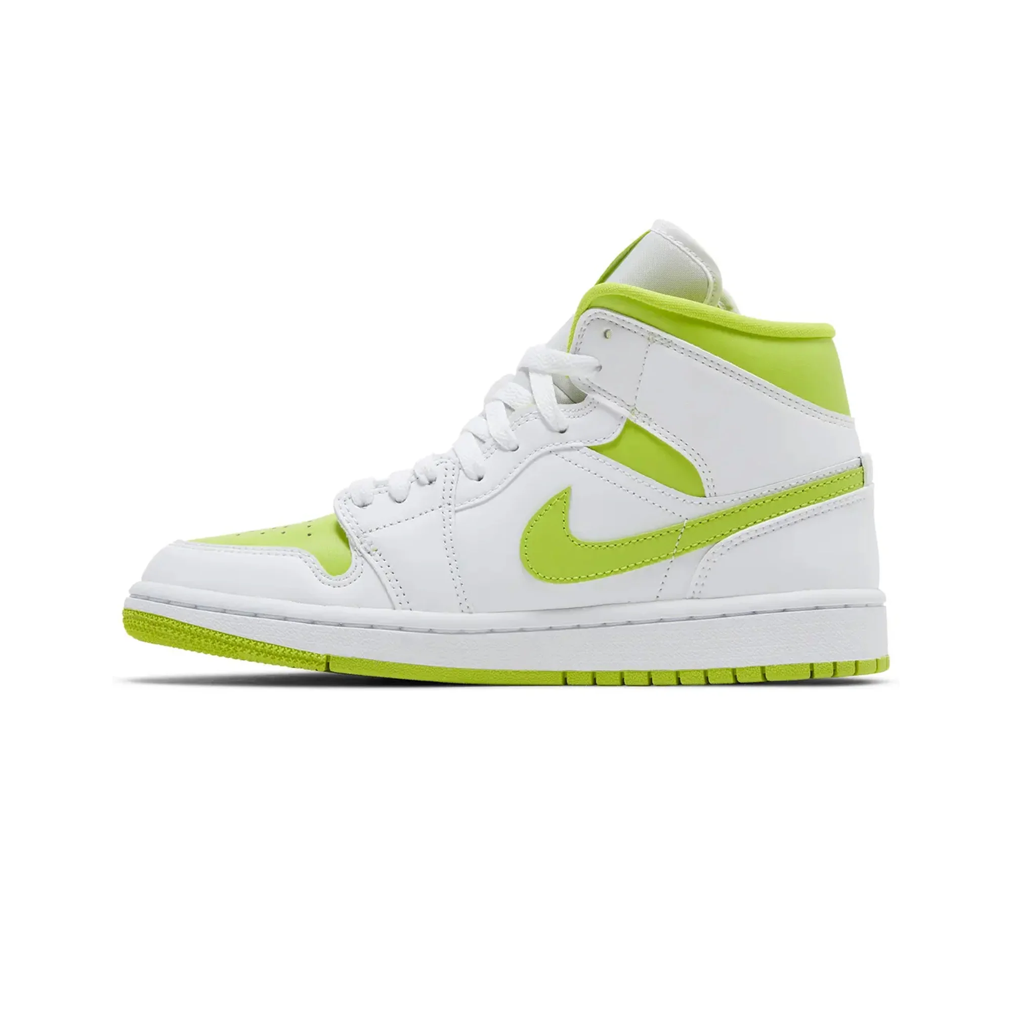 Air Jordan 1 Mid White Lime W (2022) - Image 3