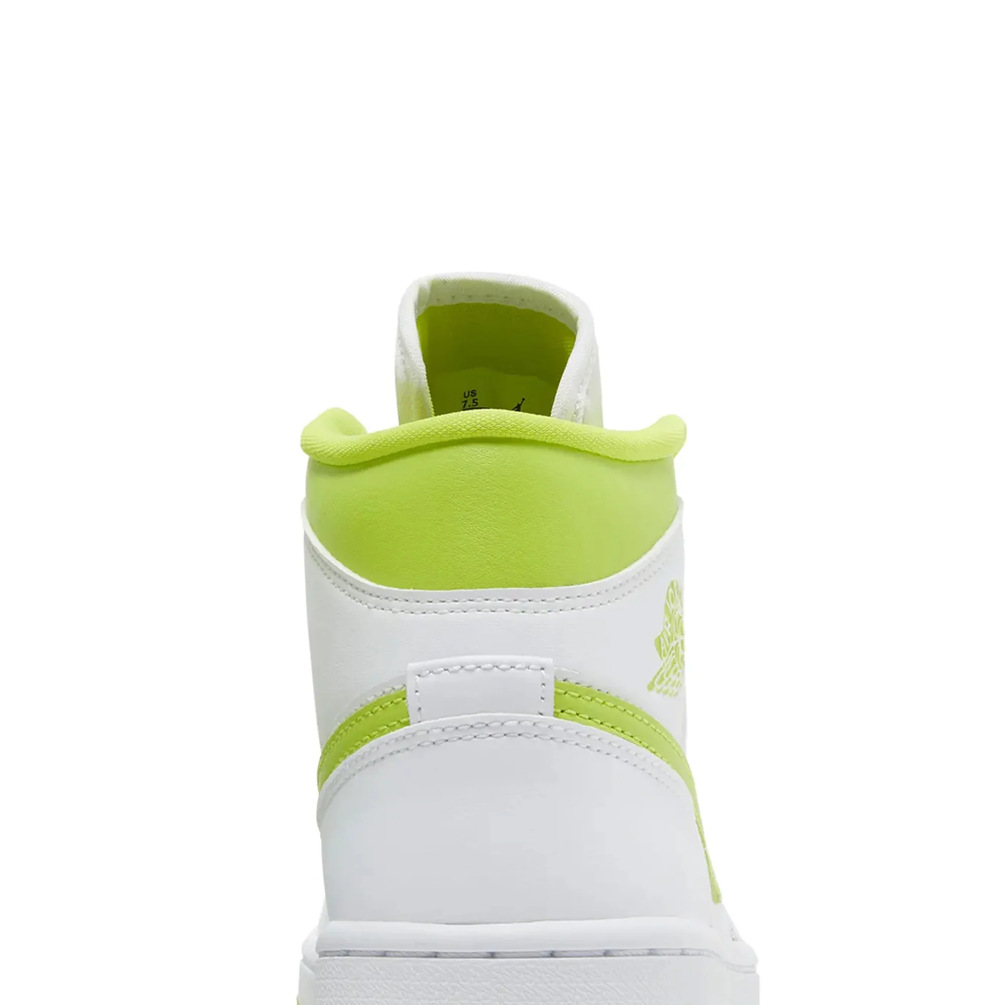 Air Jordan 1 Mid White Lime W (2022) - Image 7
