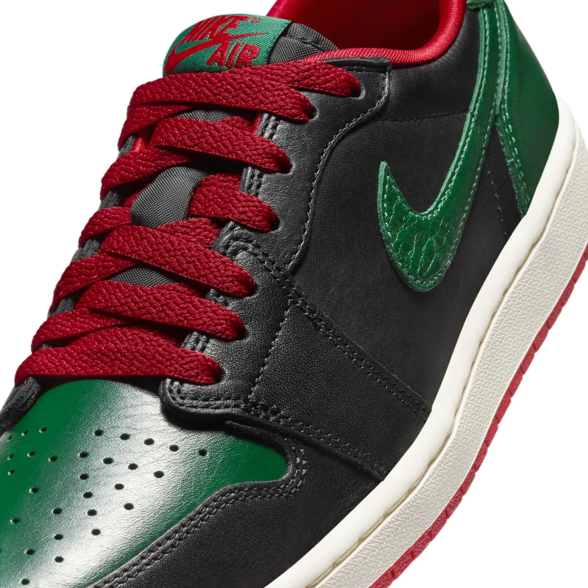 Air Jordan 1 Retro Low OG 'Gorge Green Varsity Red' Women's (2024) - Image 6