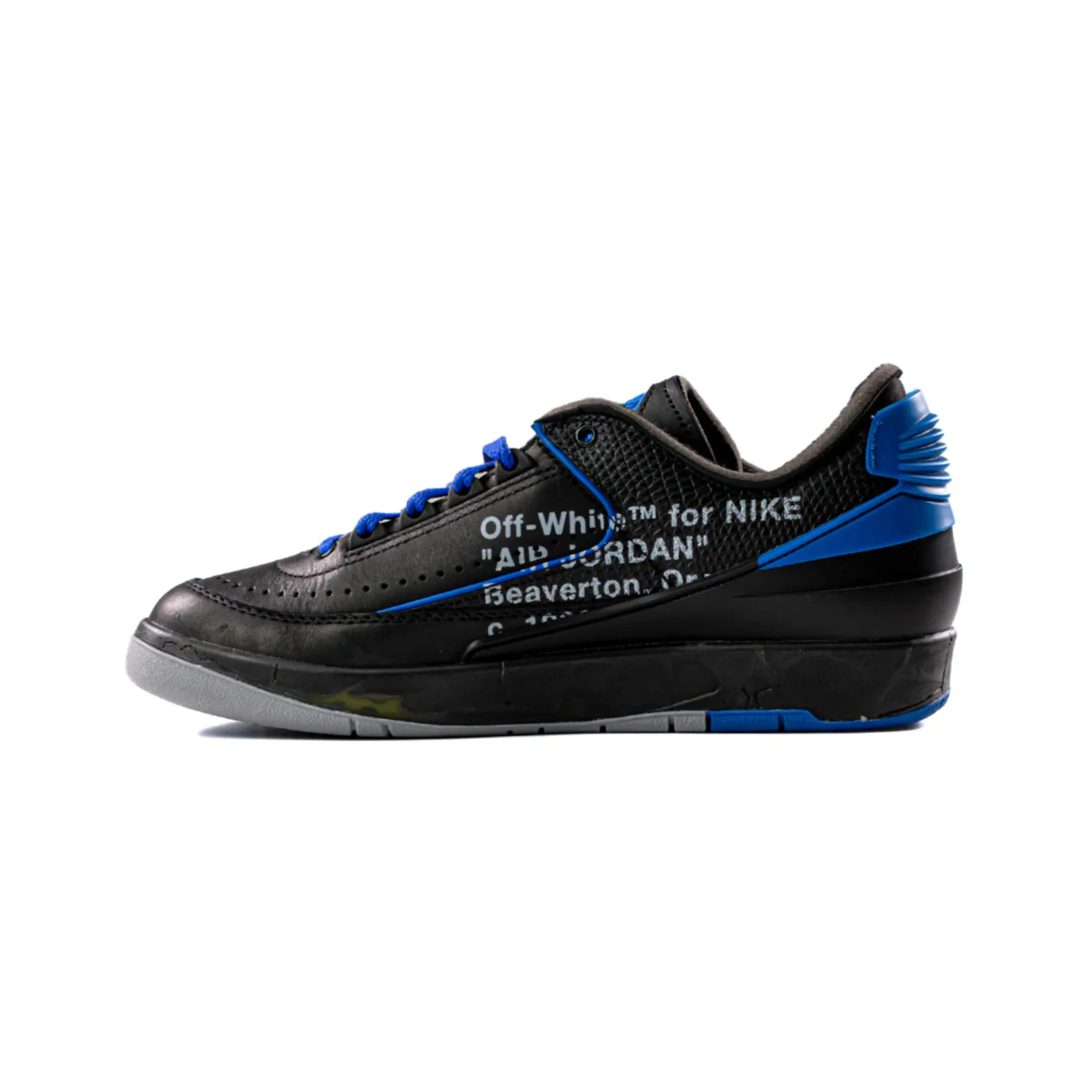 Air Jordan 2 Retro Low SP x Off-White 'Black Blue' (2021) - Image 3