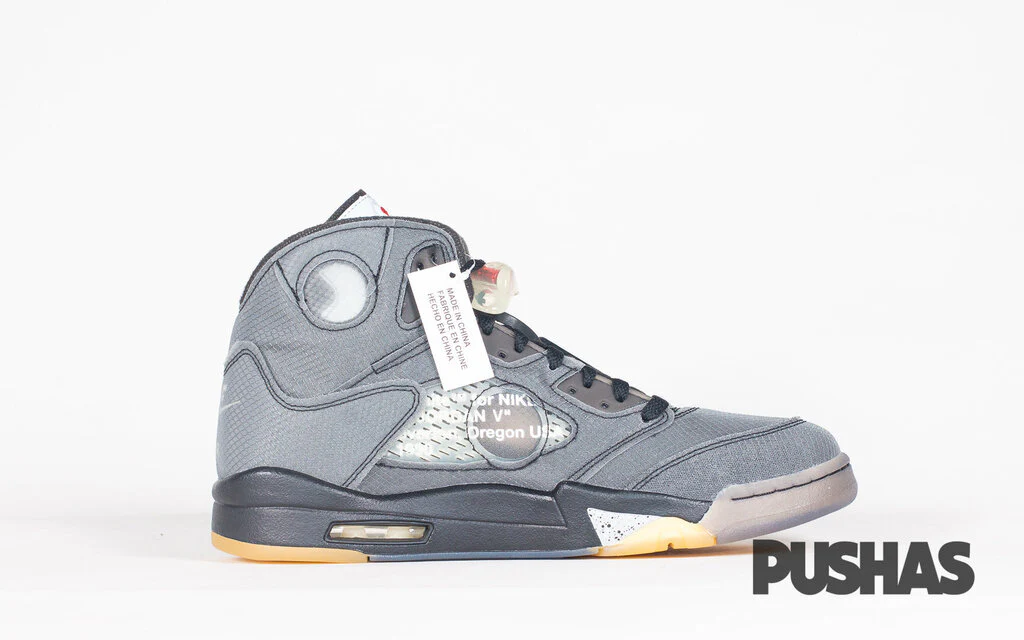Air Jordan 5 x Off-White Black - Image 4
