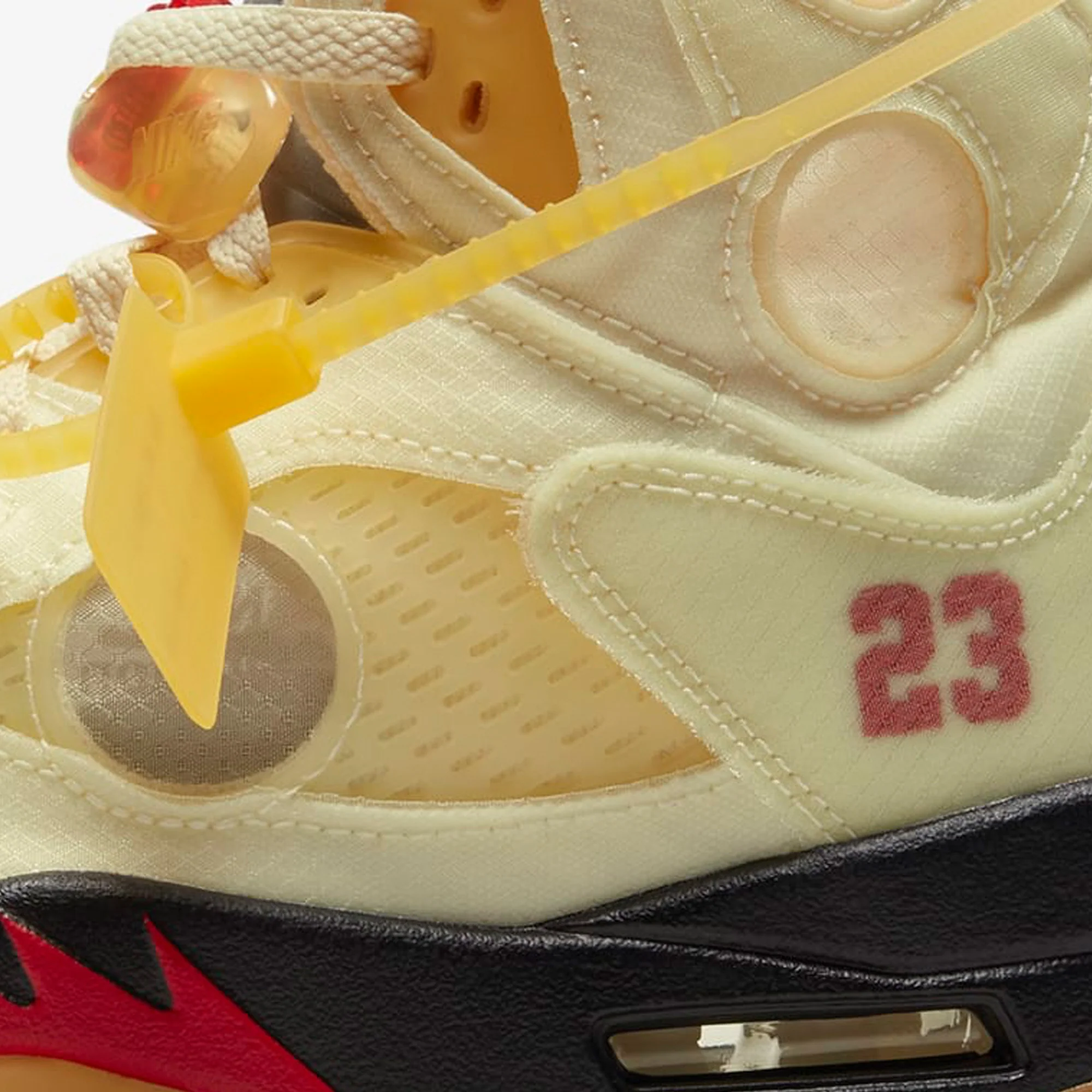 Air Jordan 5 x Off-White 'Sail' - Image 8