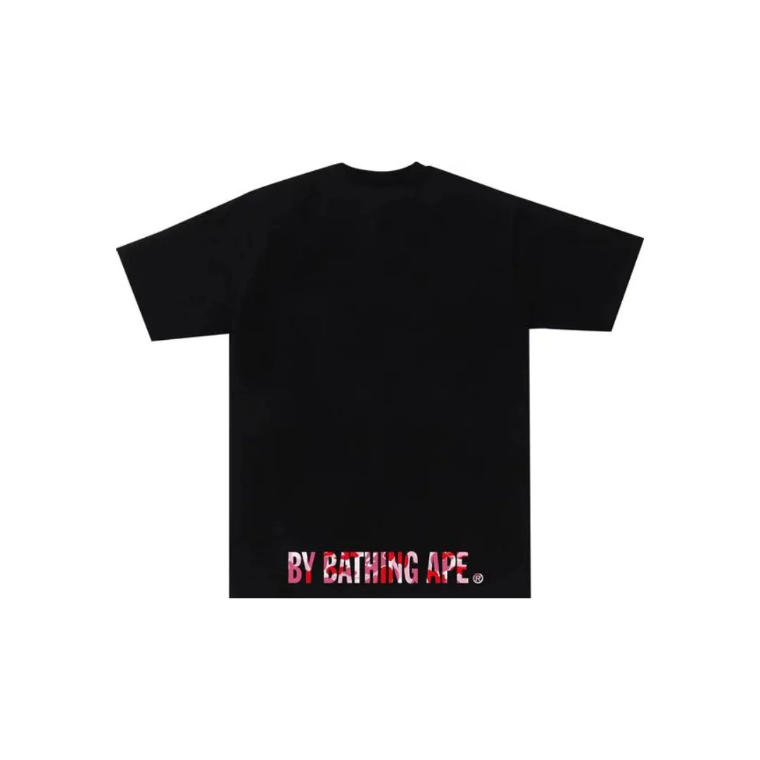 BAPE ABC Camo Ape Face Tee 'Black / Pink' (2024) - Image 2