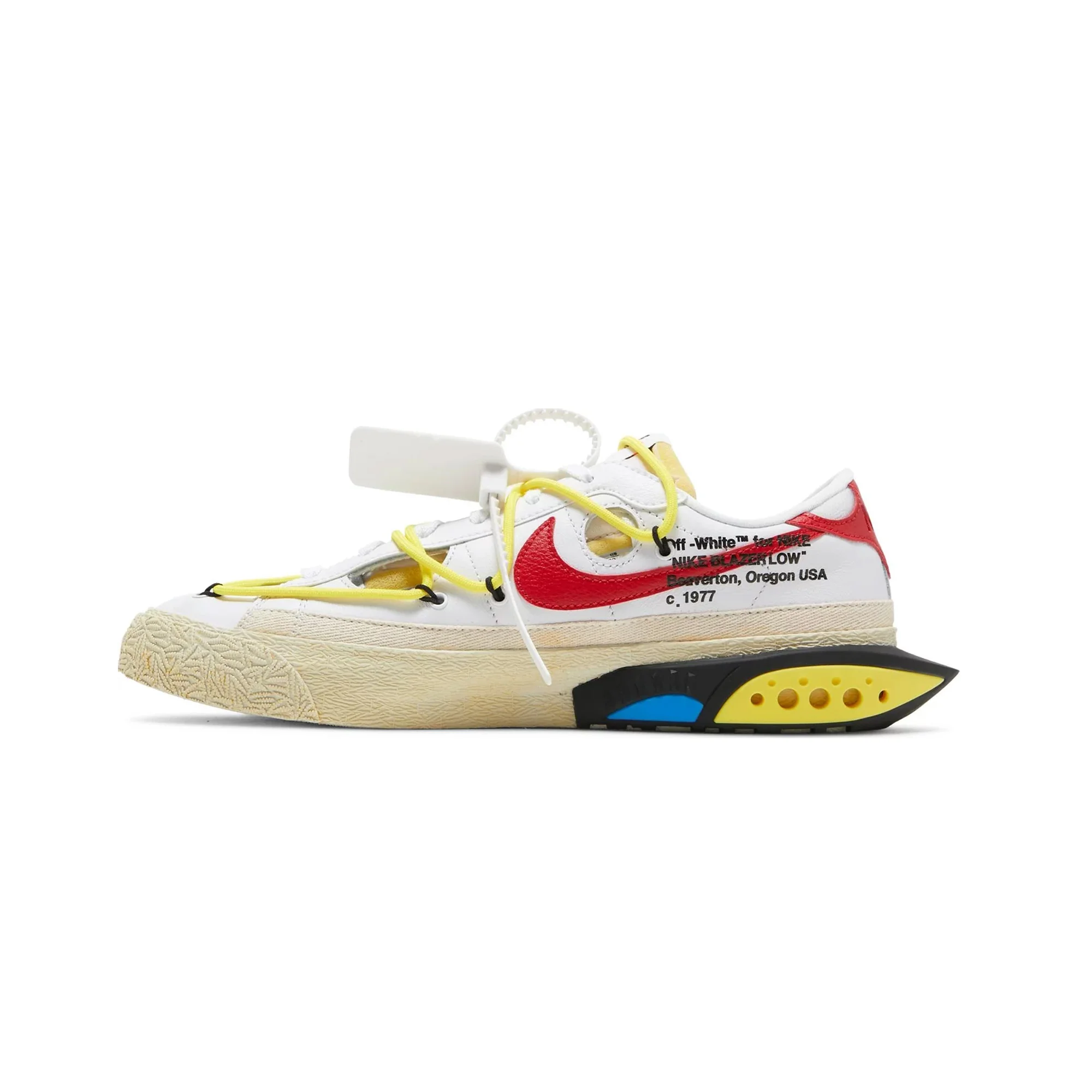 Blazer Low 77 x Off-White 'University Red' (2022) - Image 3