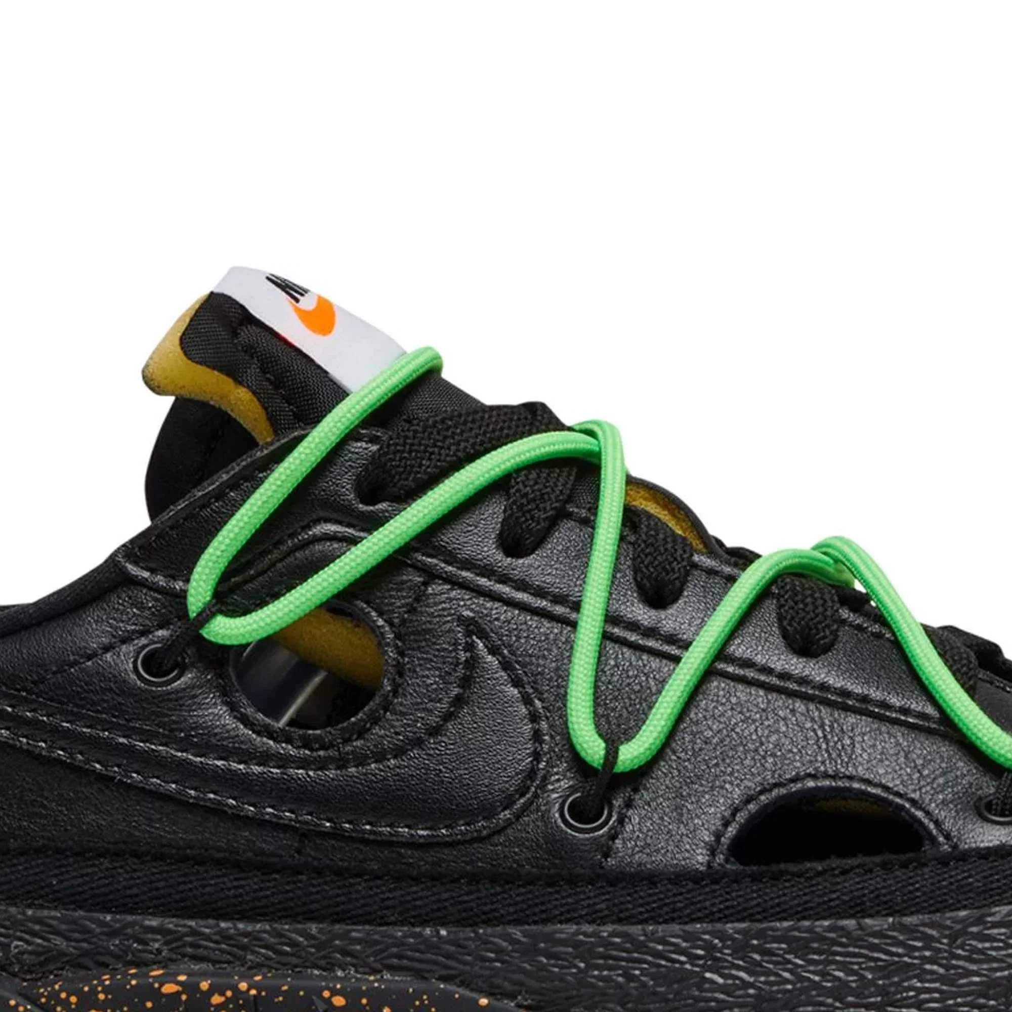 Blazer Low x Off-White 'Black Electro Green' (2022) - Image 7