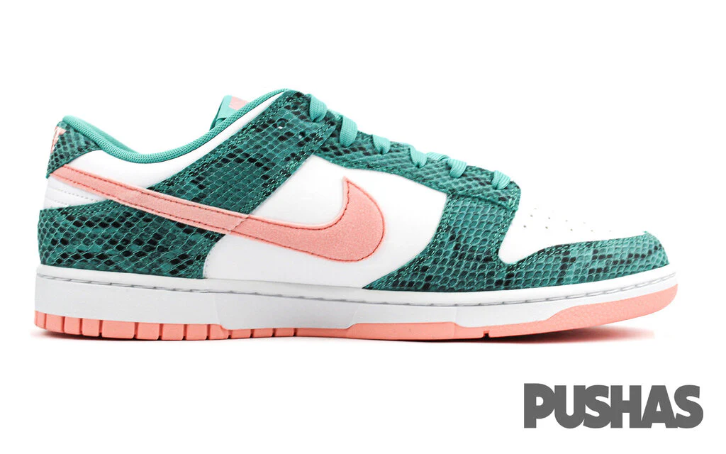 Dunk Low 'Snakeskin Washed Teal Bleached Coral' (2022) - Image 4