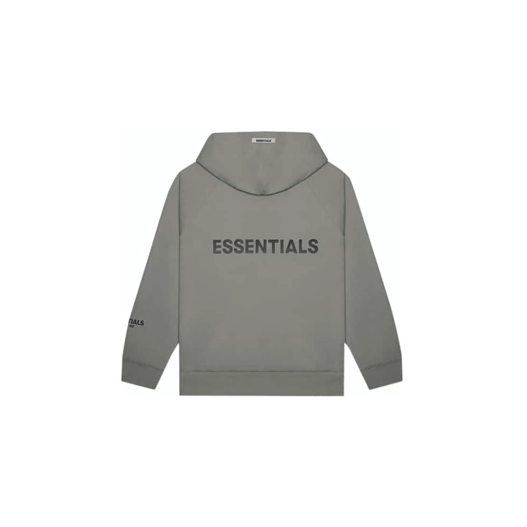 Fear of God Essentials Full Zip Up Hoodie Applique Logo 'Gray Flannel / Charcoal' (2020) - Image 2