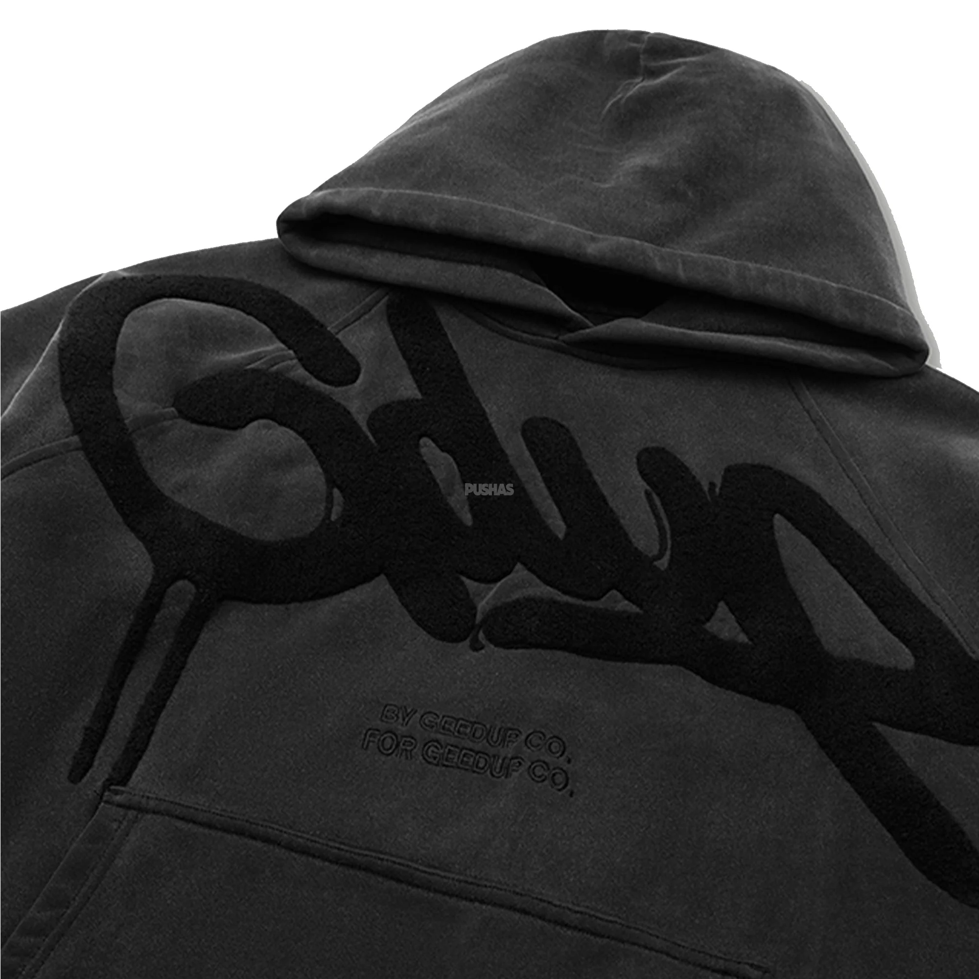 Geedup Handstyle Hoodie 'Vintage Washed Black' (2024) - Image 2
