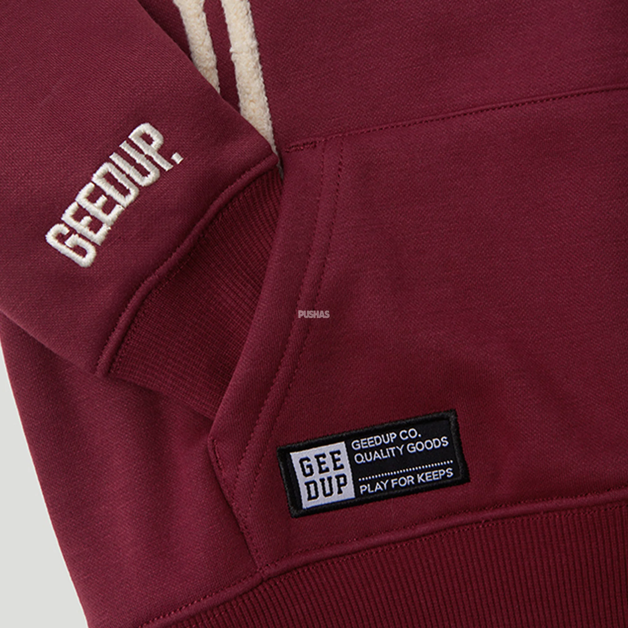 Geedup Handstyle Kids Tracksuit 'Maroon / Cream' (2024) - Image 4
