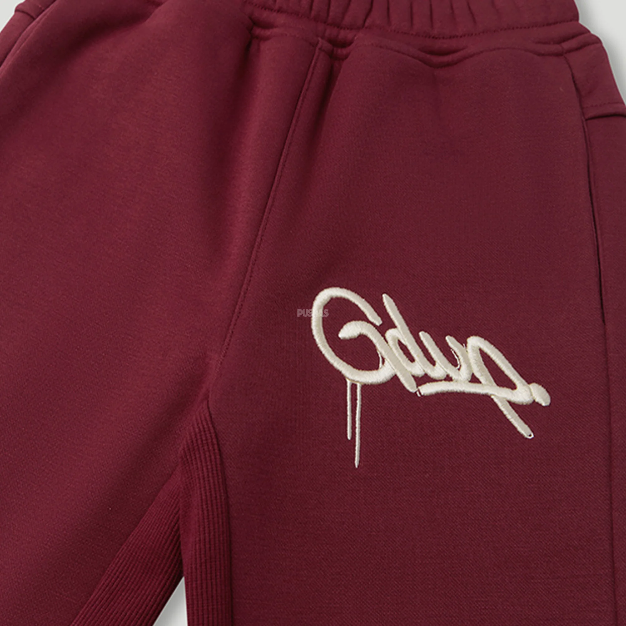 Geedup Handstyle Kids Tracksuit 'Maroon / Cream' (2024) - Image 5