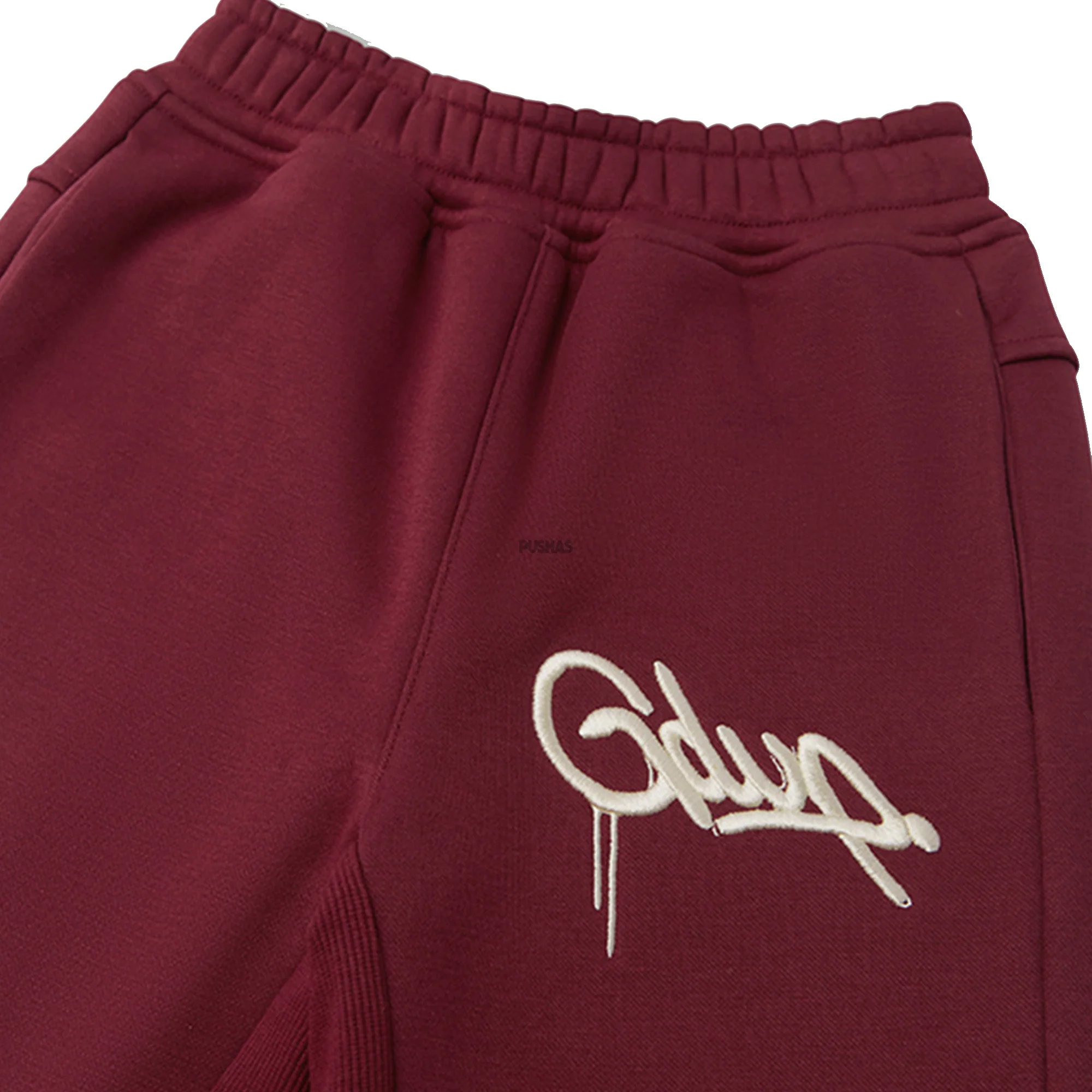 Geedup Handstyle Logo Trackpants 'Maroon / Cream' (2024) - Image 2