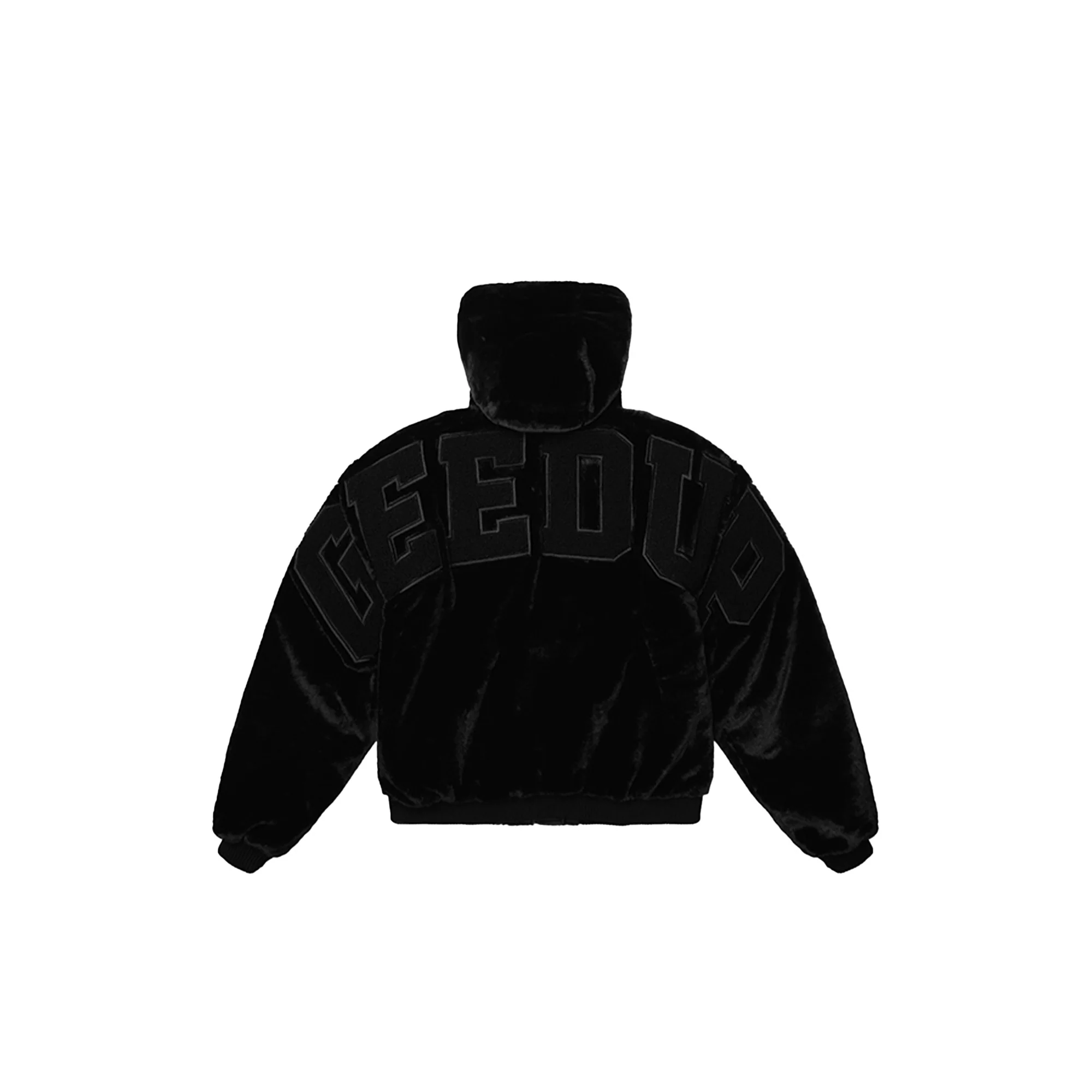 Geedup Handstyle / Team Logo Fur Jacket 'Black' (2024) - Image 5