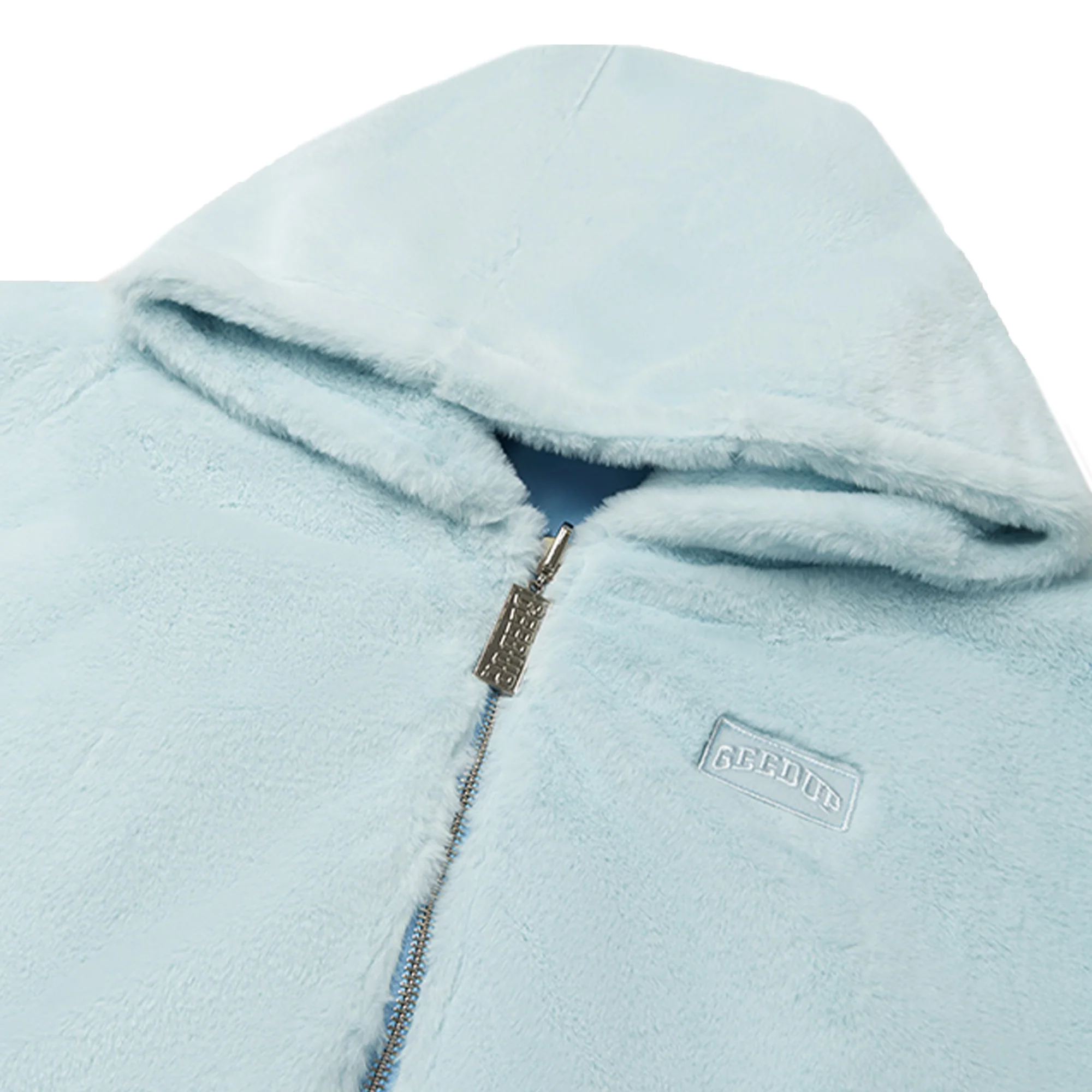 Geedup Handstyle / Team Logo Fur Jacket 'Light Blue' (2024) - Image 3
