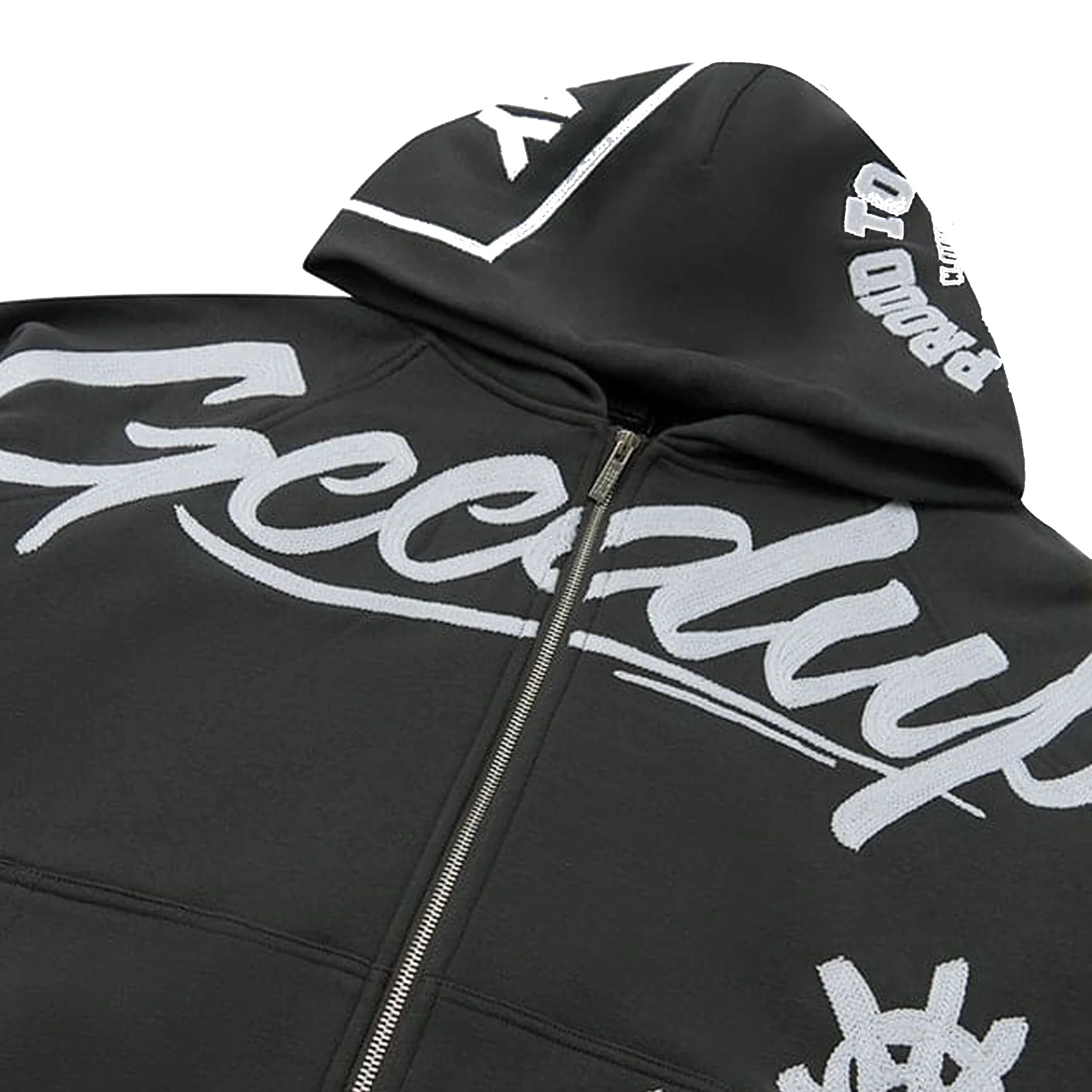 Geedup Multi-Logo Zip Jacket 'Charcoal / White' (2024) - Image 3