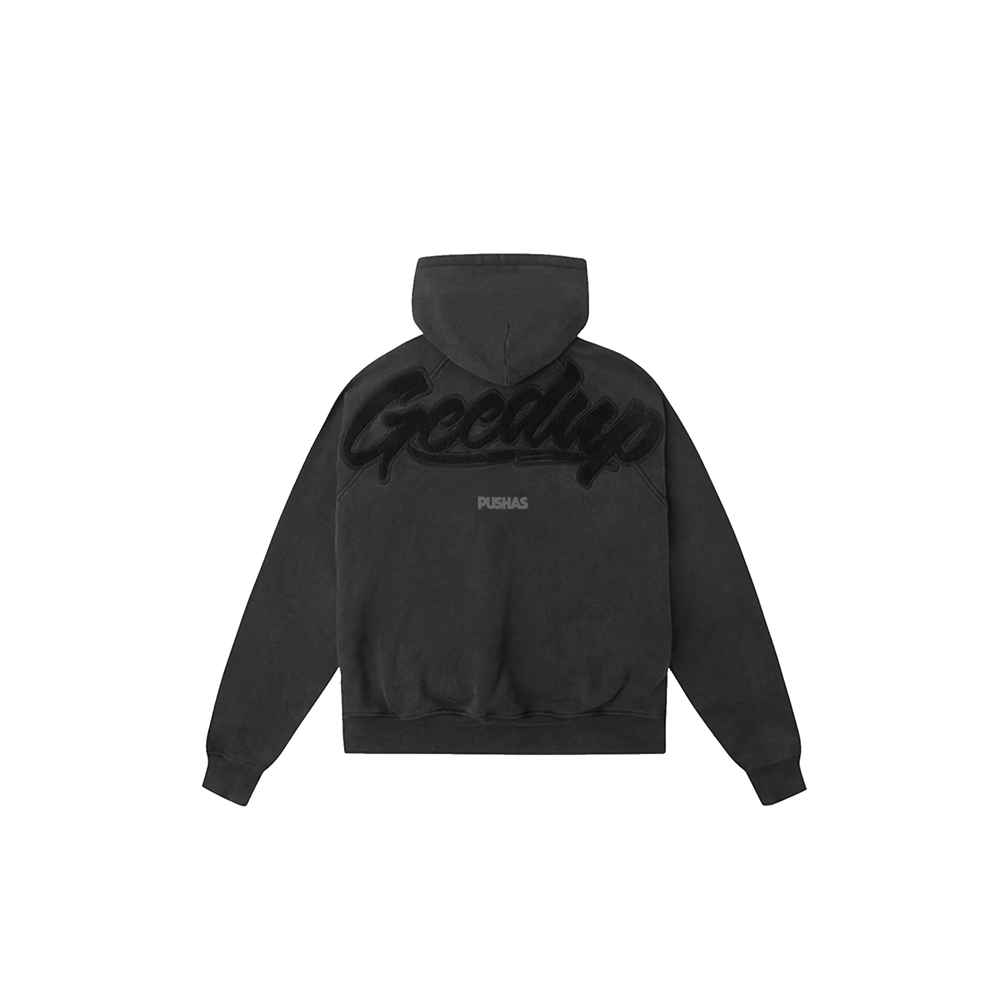 Geedup OS Script Hoodie 'Vintage Washed Black' (2024) - Image 2