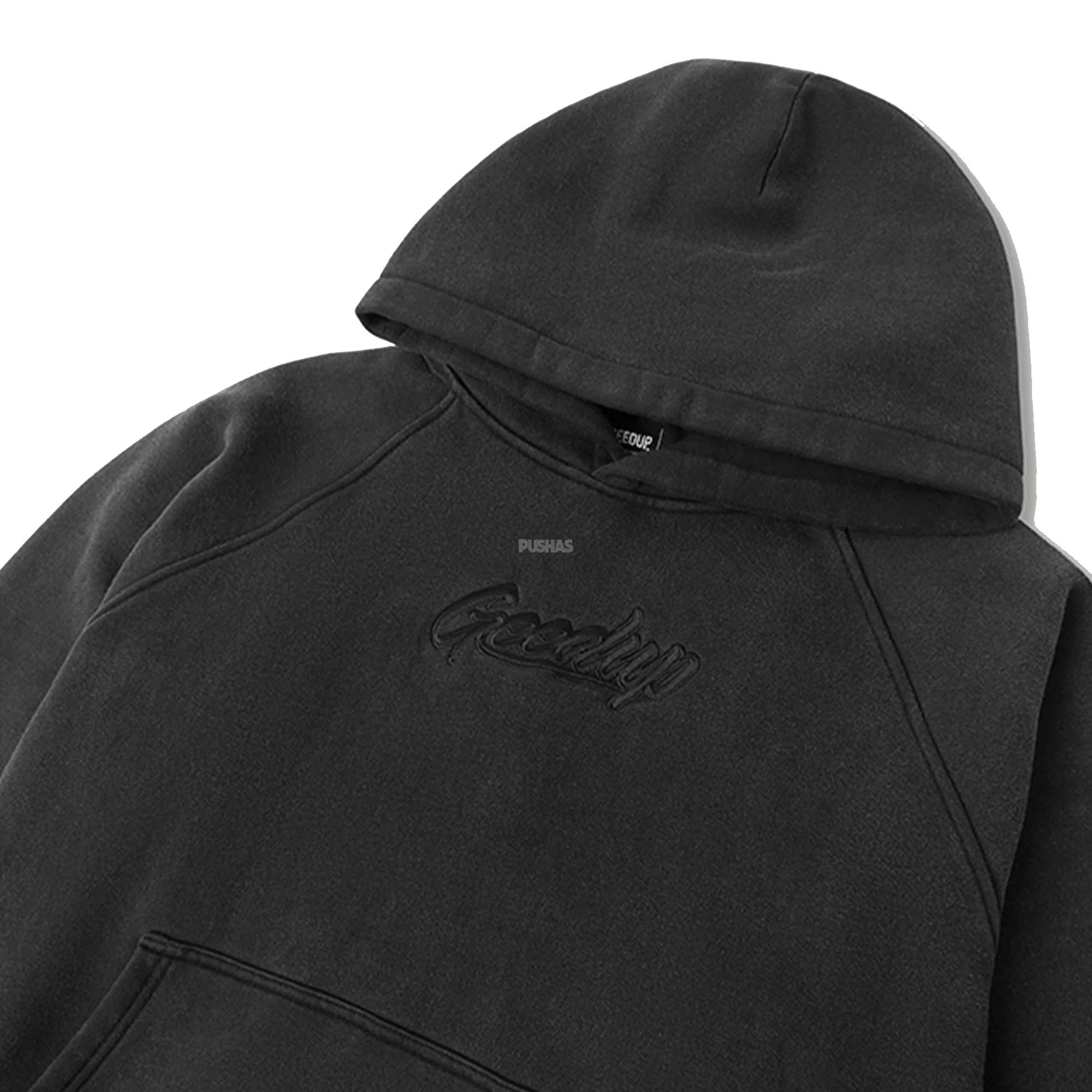 Geedup OS Script Hoodie 'Vintage Washed Black' (2024) - Image 3