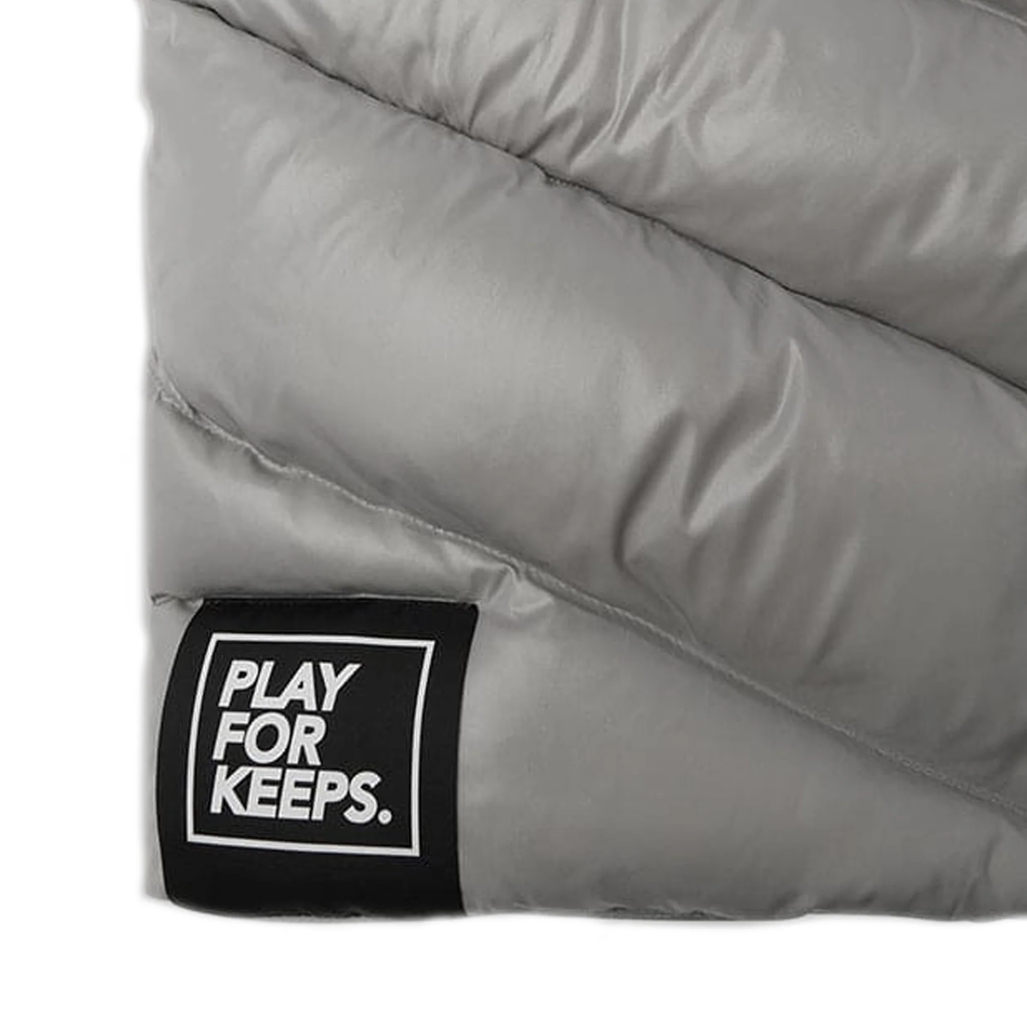 Geedup Play For Keeps Hooded Duck Down Vest 'Grey' (2024) - Image 4