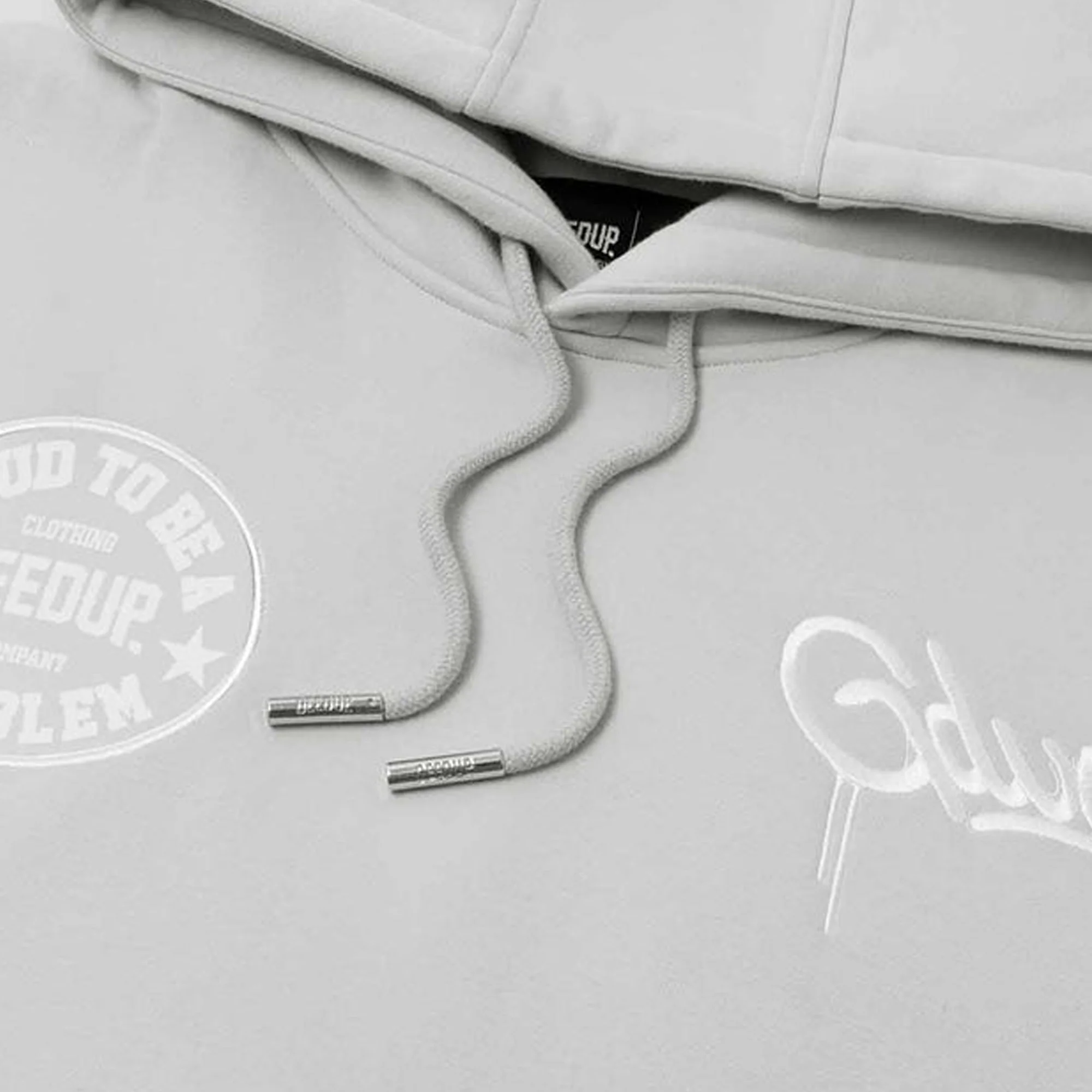 Geedup Proud To Be A Problem Hoodie 'Grey / White' (2024) - Image 3