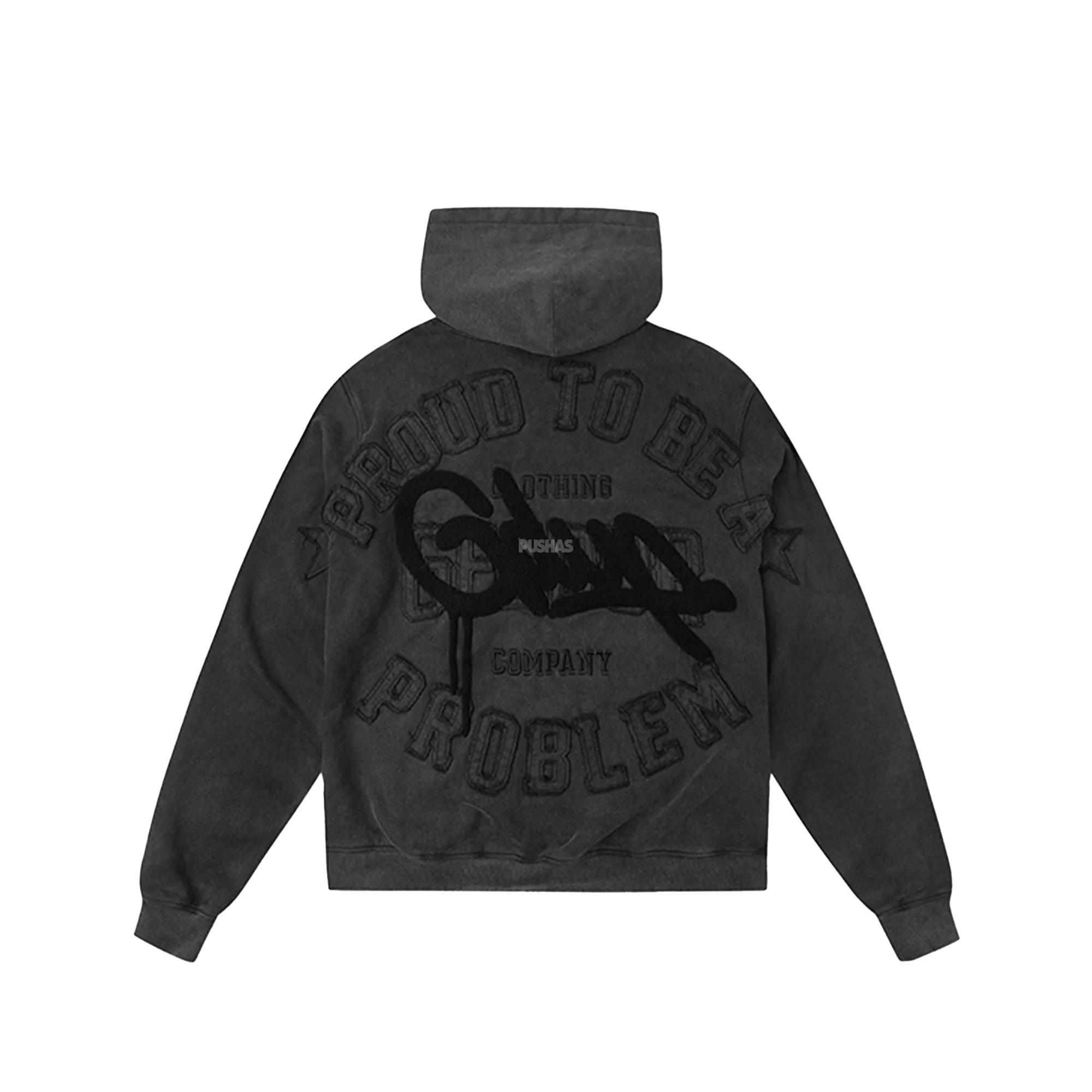 Geedup Proud To Be A Problem Hoodie 'Vintage Washed Black' (2024) - Image 2