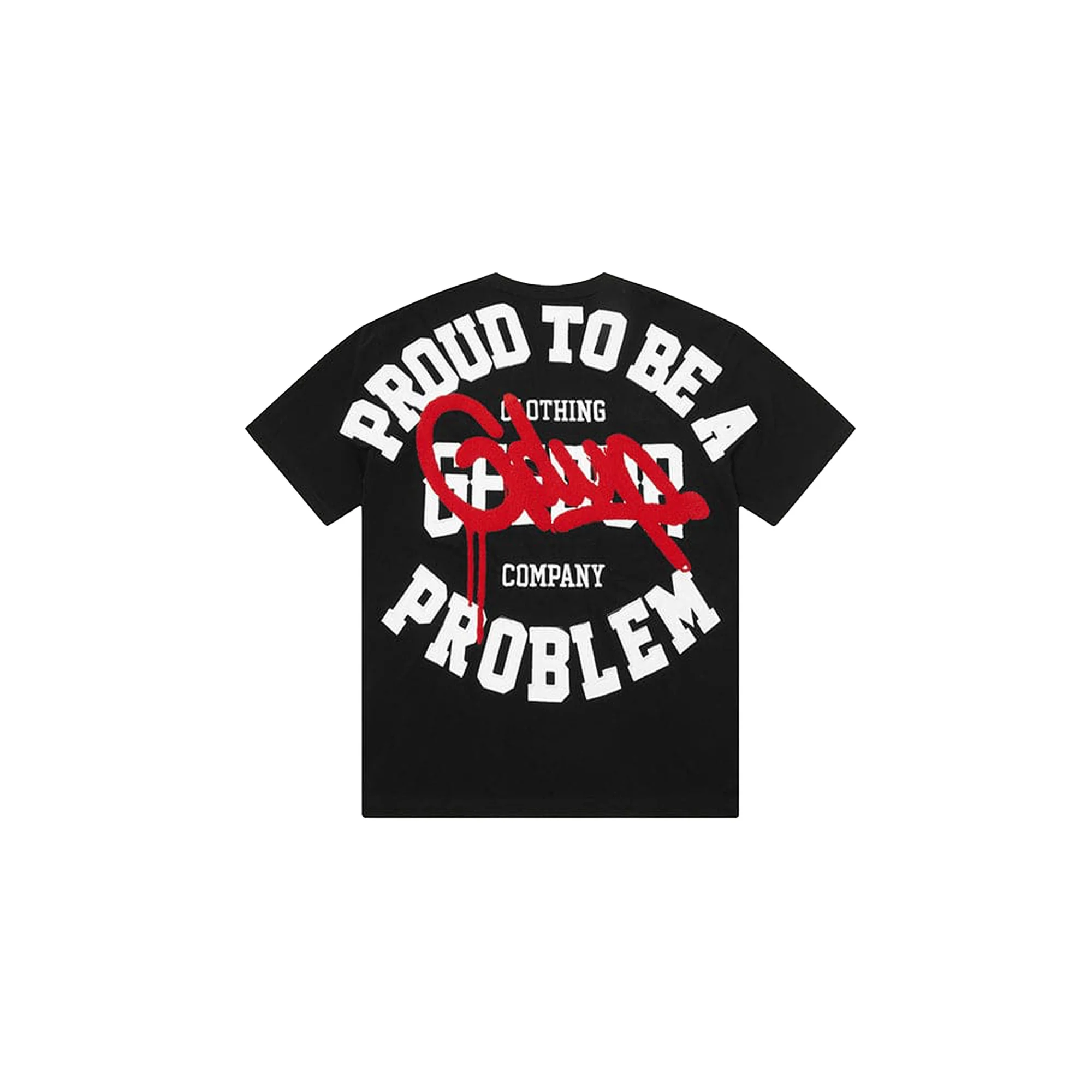 Geedup Proud To Be A Problem T-Shirt 'Black / Red' - Image 2