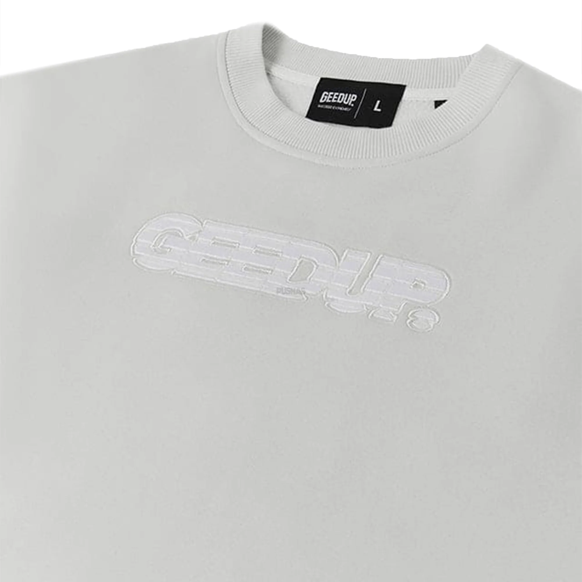 Geedup Sportsman Crewneck 'Ice Grey / White' - Image 3