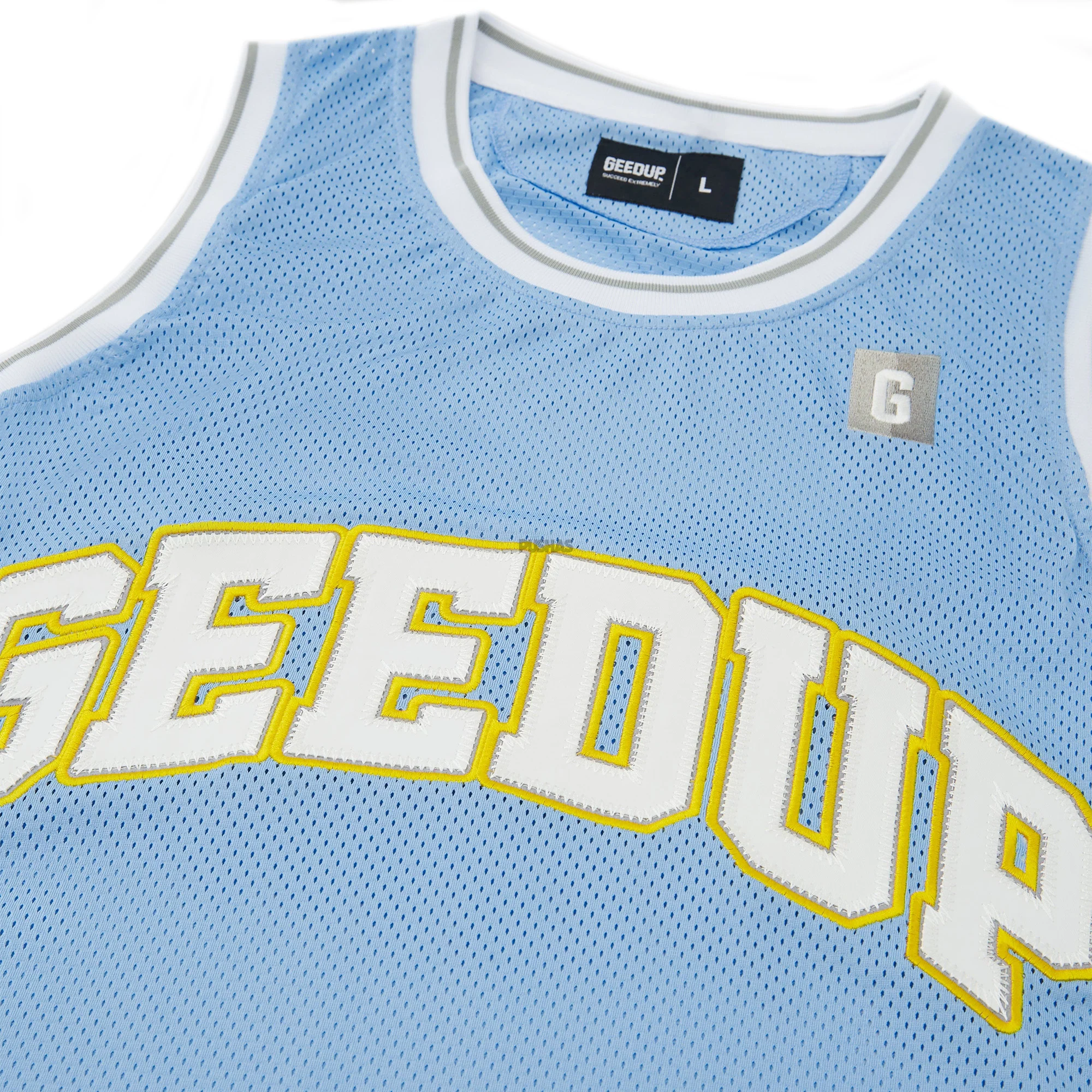 Geedup Team Logo B-Ball Jersey 'Sky Blue' - Image 3