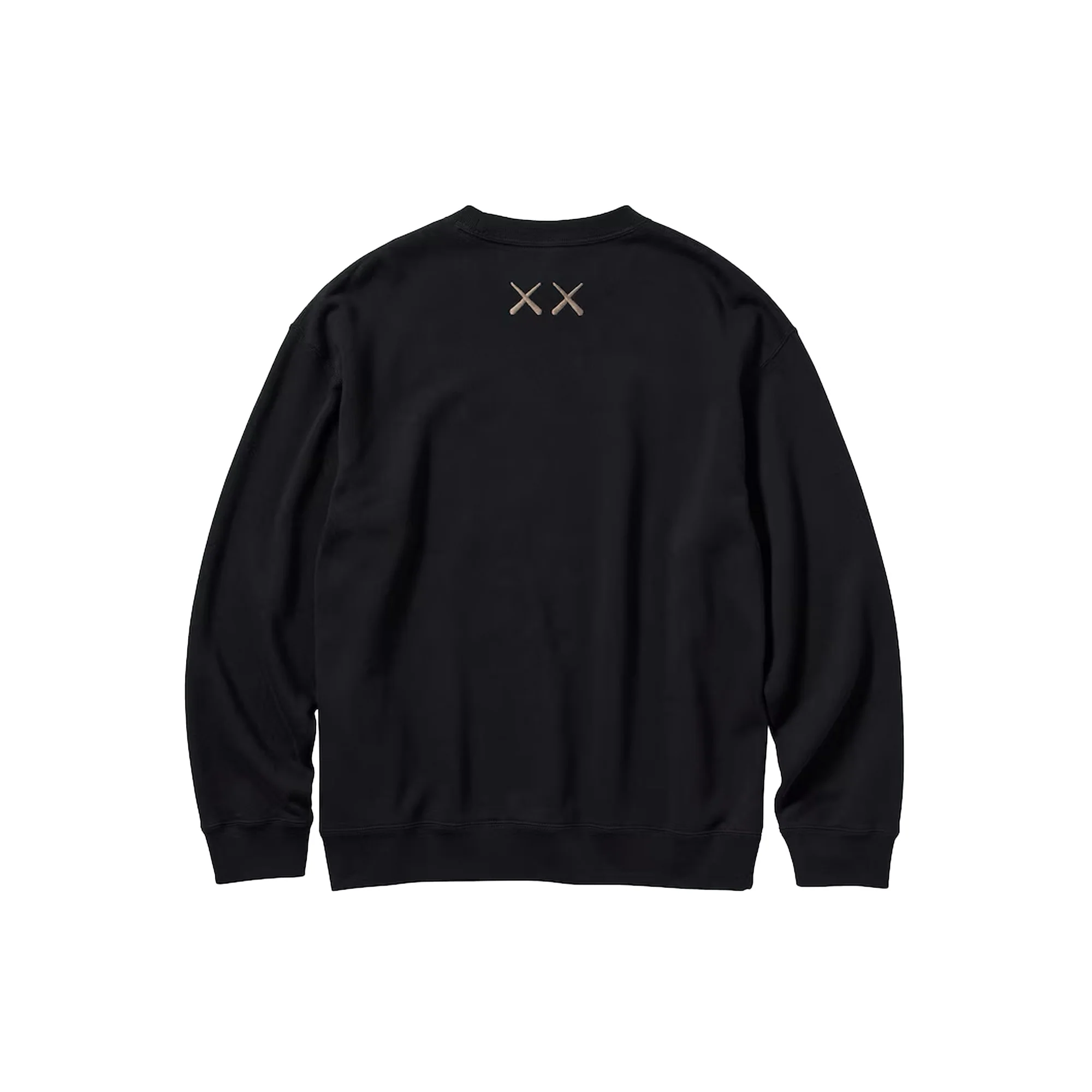 KAWS x Uniqlo Kids Longsleeve Sweatshirt 'Black' (2023) - Image 2
