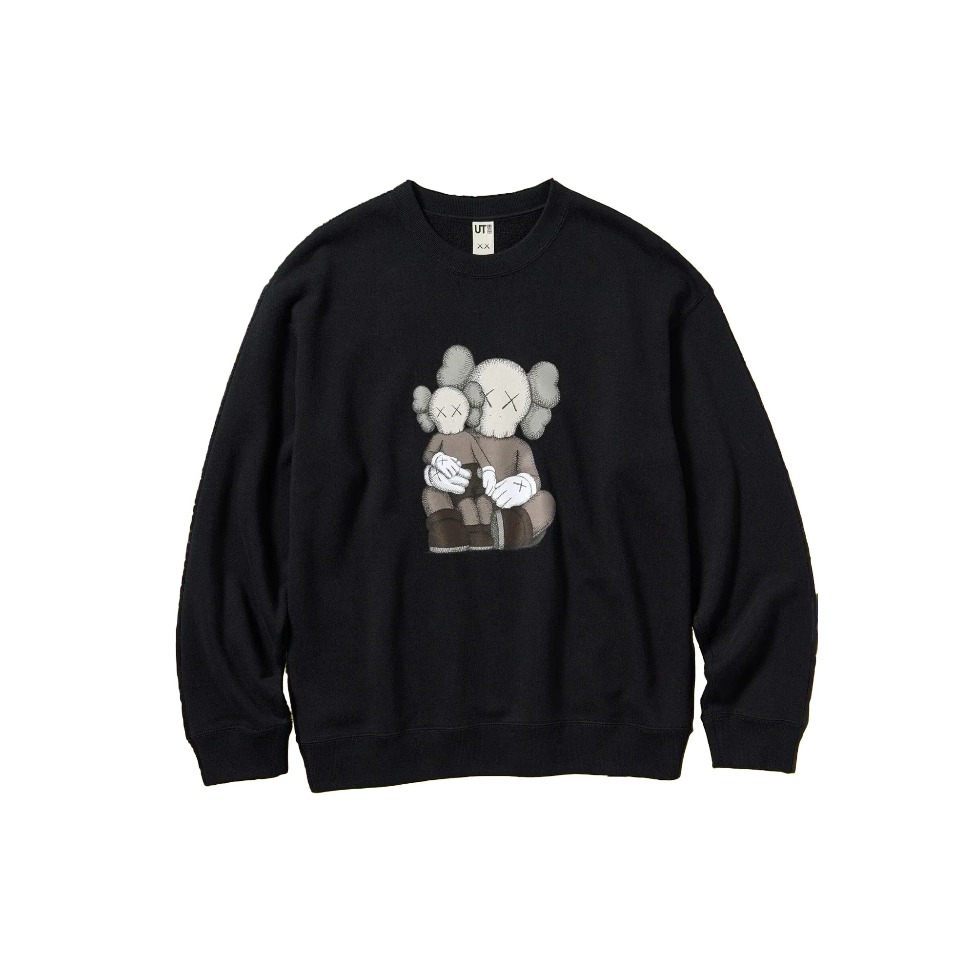 KAWS x Uniqlo Long Sleeve Sweatshirt (US Sizing) 'Black' - Image 3