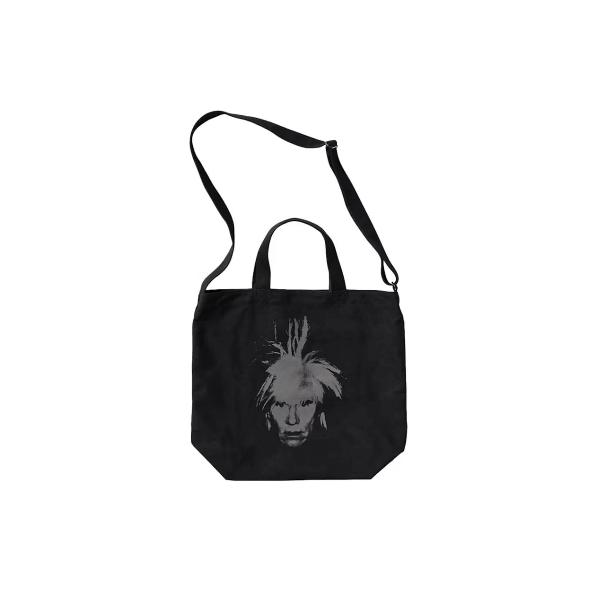 KAWS x Uniqlo Warhol 2Way Tote Bag 'Black' (2024) - Image 2