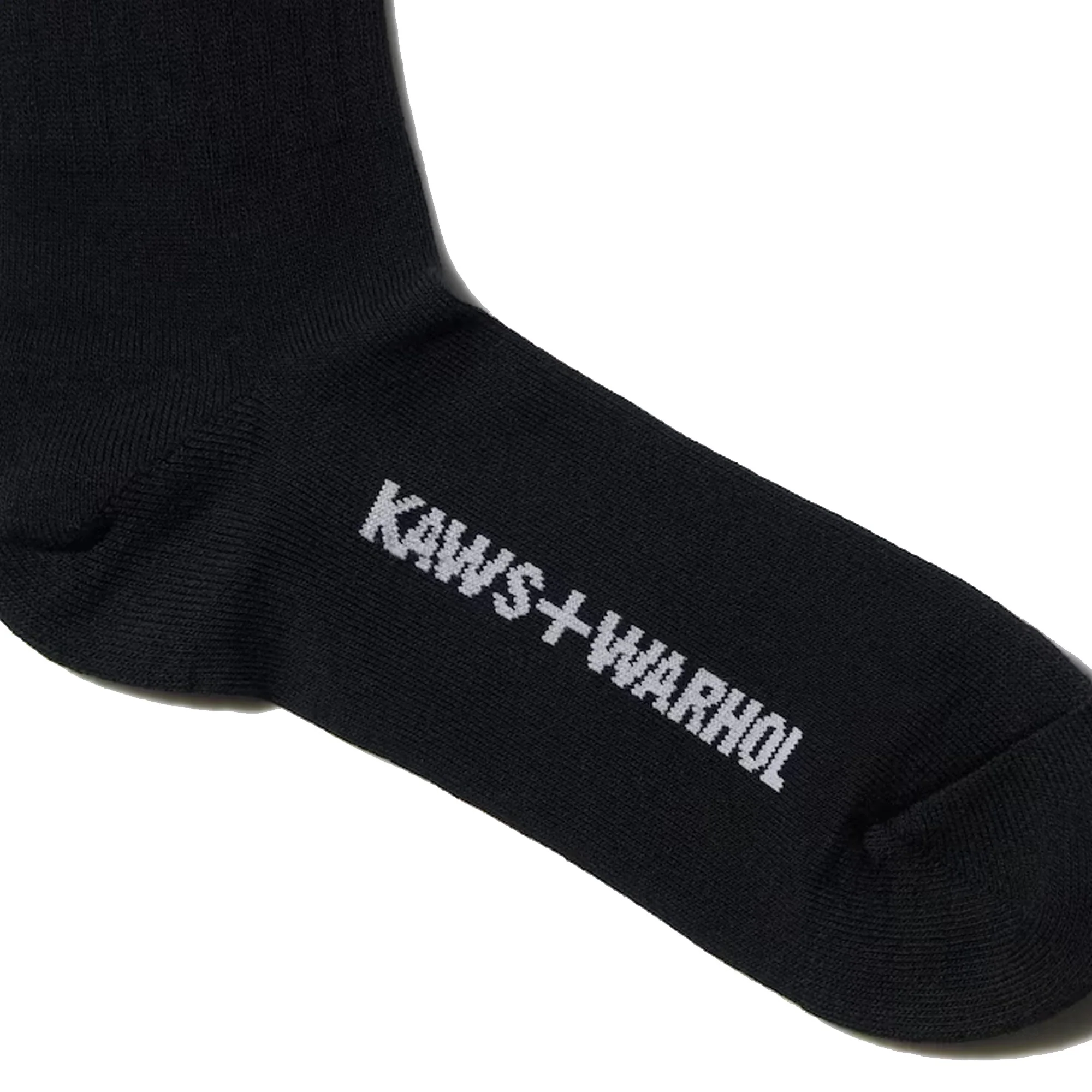 KAWS x Uniqlo Warhol 473504 Socks 'Black' (2024) - Image 3