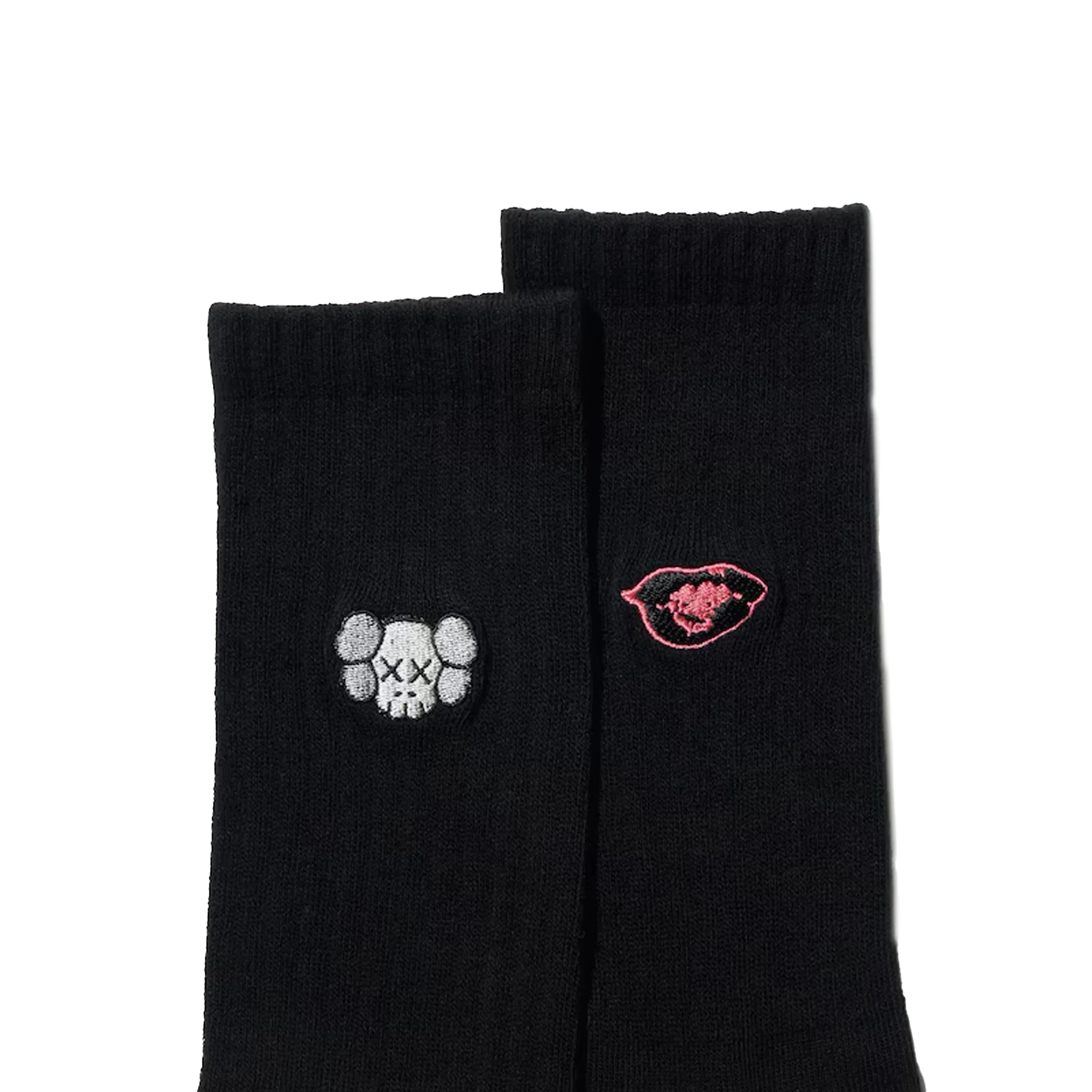 KAWS x Uniqlo Warhol 476519 Socks 'Black' (2024) - Image 2