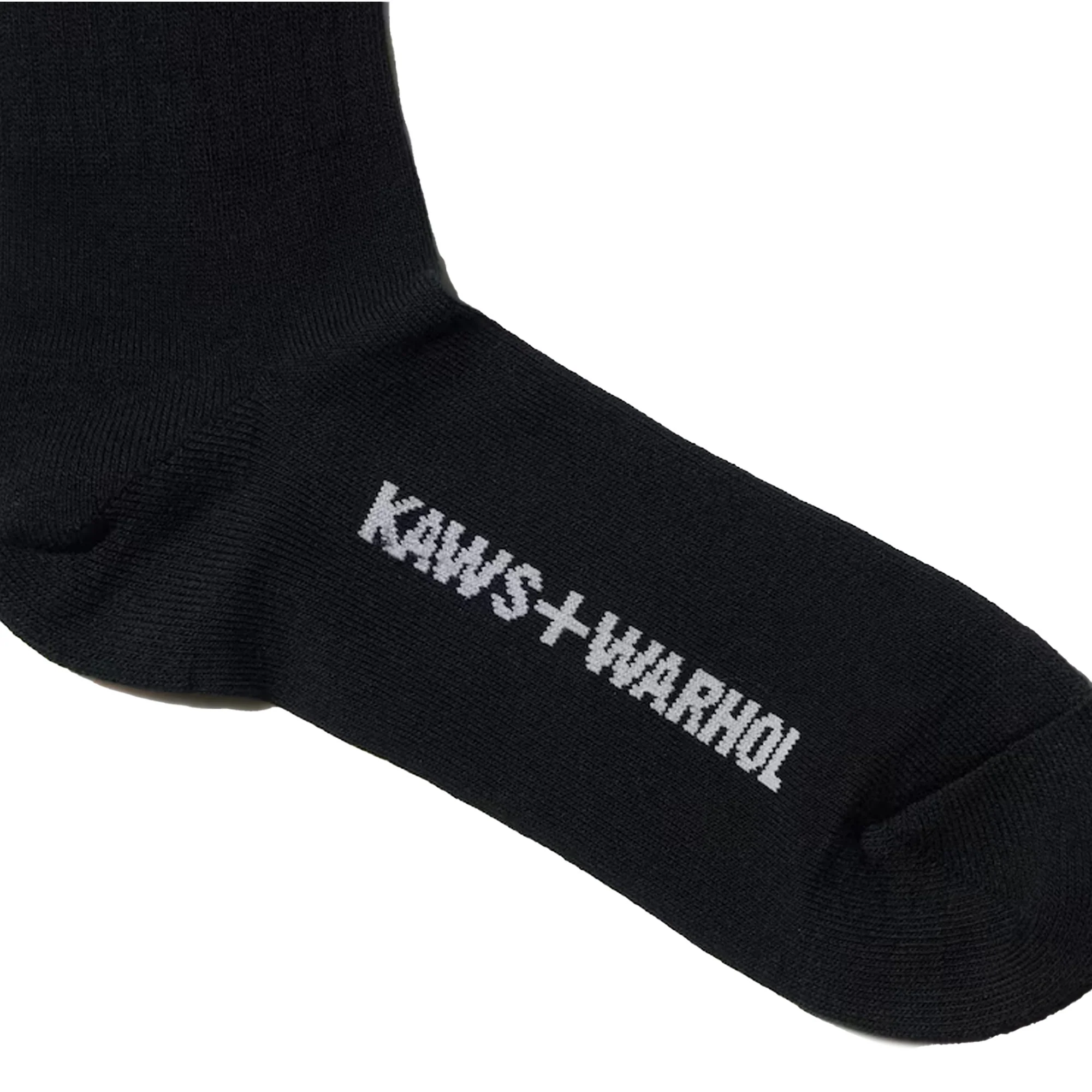 KAWS x Uniqlo Warhol 476519 Socks 'Black' (2024) - Image 3