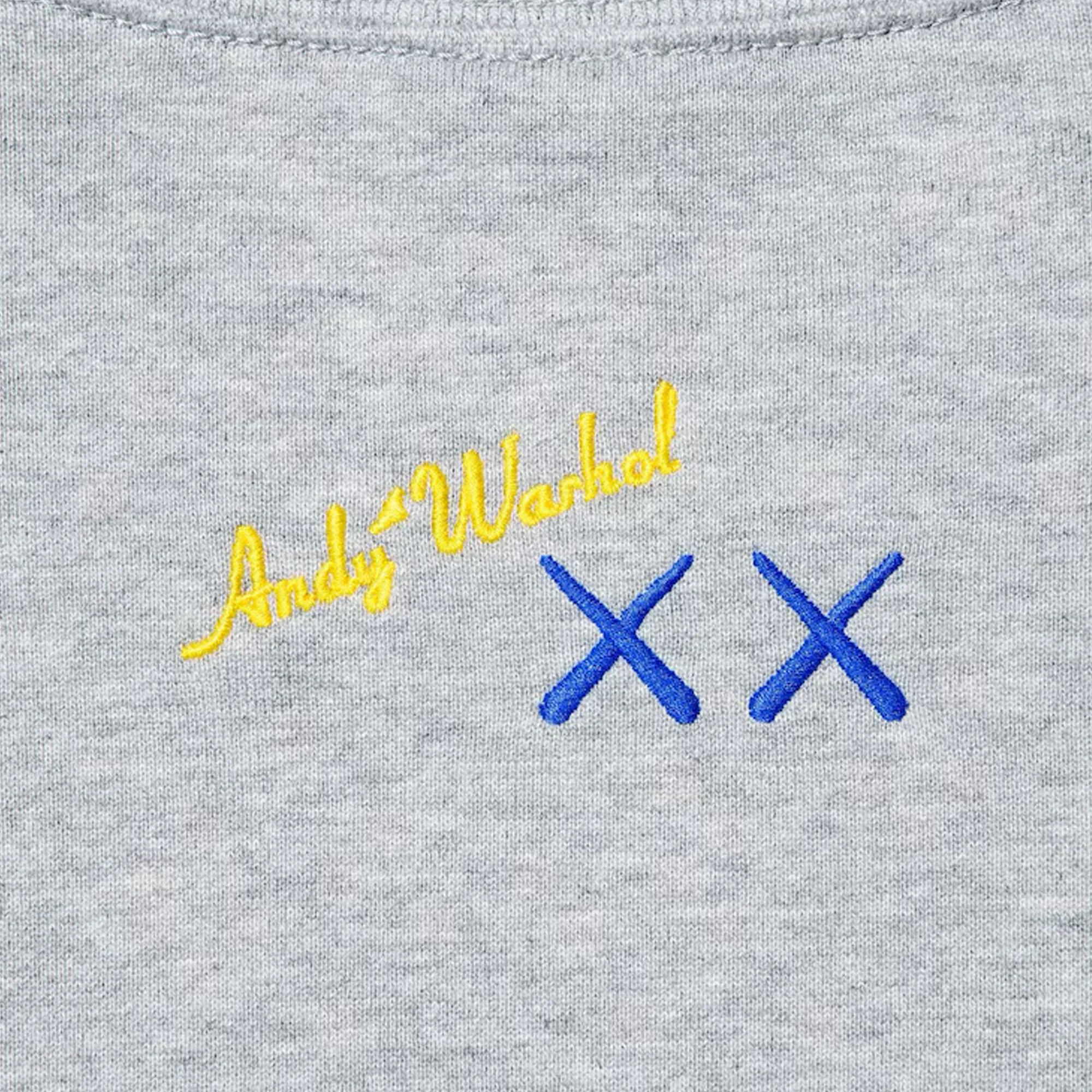 KAWS x Uniqlo Warhol Graphic 472951 Sweatshirt 'Gray' (2024) - Image 3