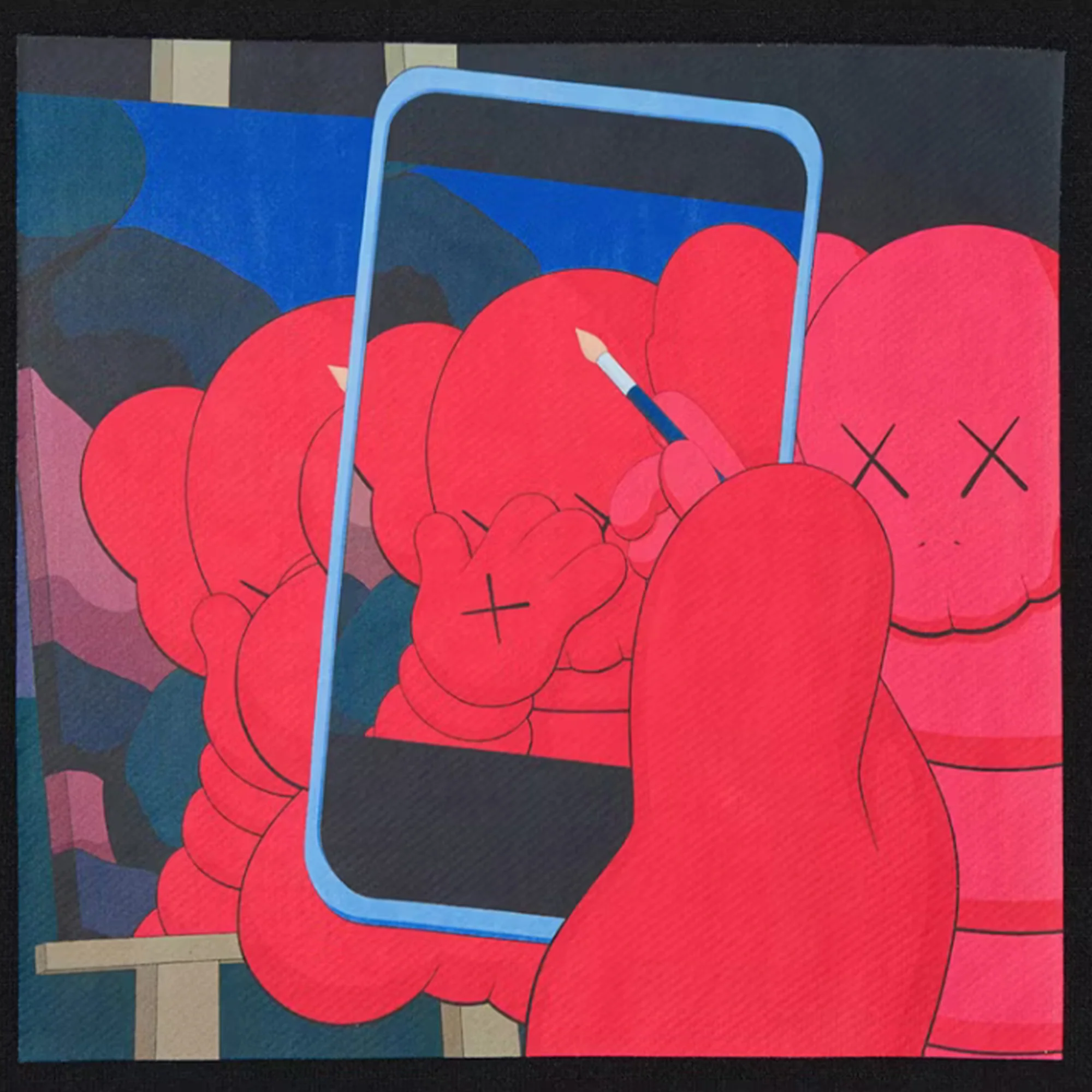 KAWS x Uniqlo Warhol Graphic 476119 Sweatshirt 'Black' (2024) - Image 3