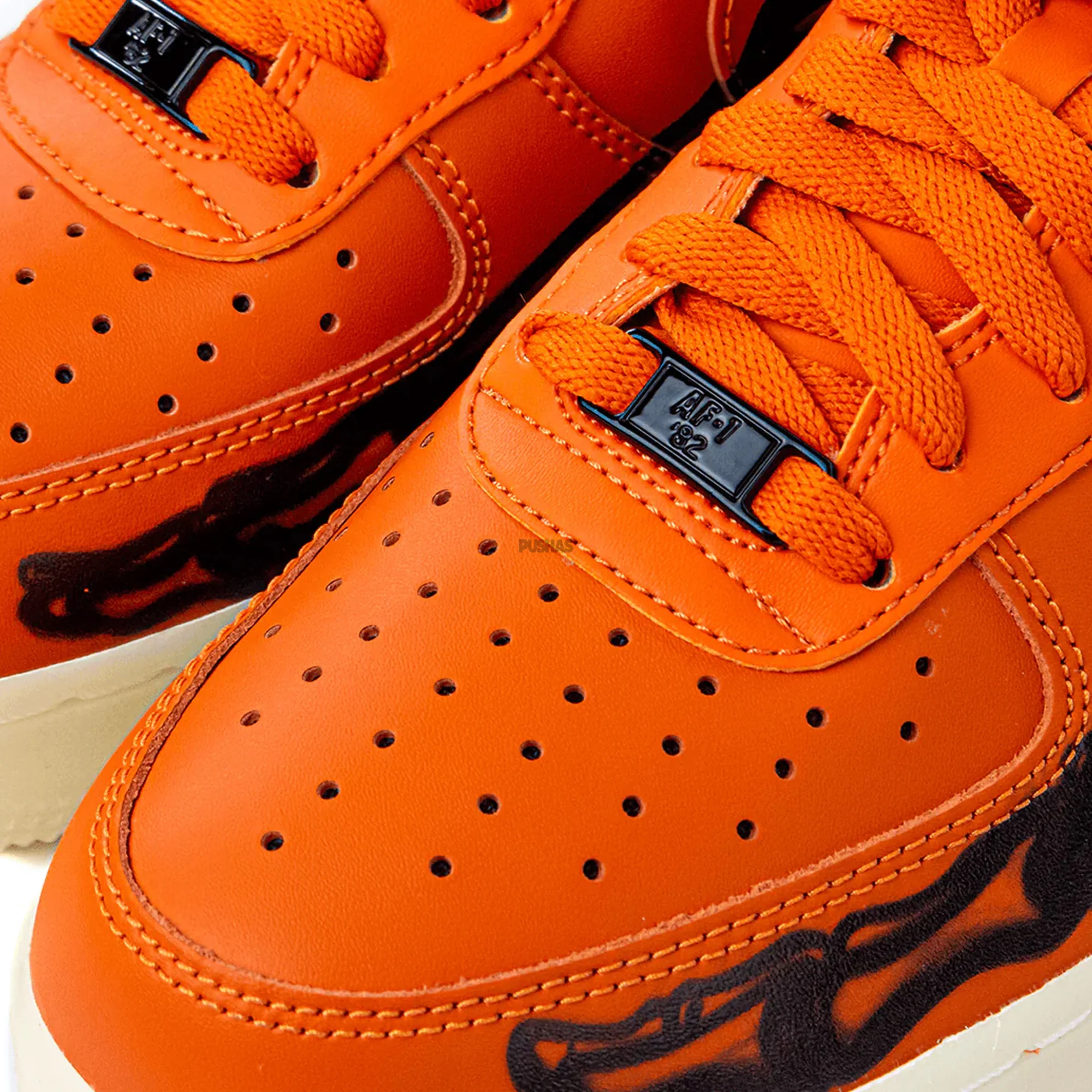 Nike Air Force 1 Low 'Orange Skeleton Halloween' (2020) - Image 9