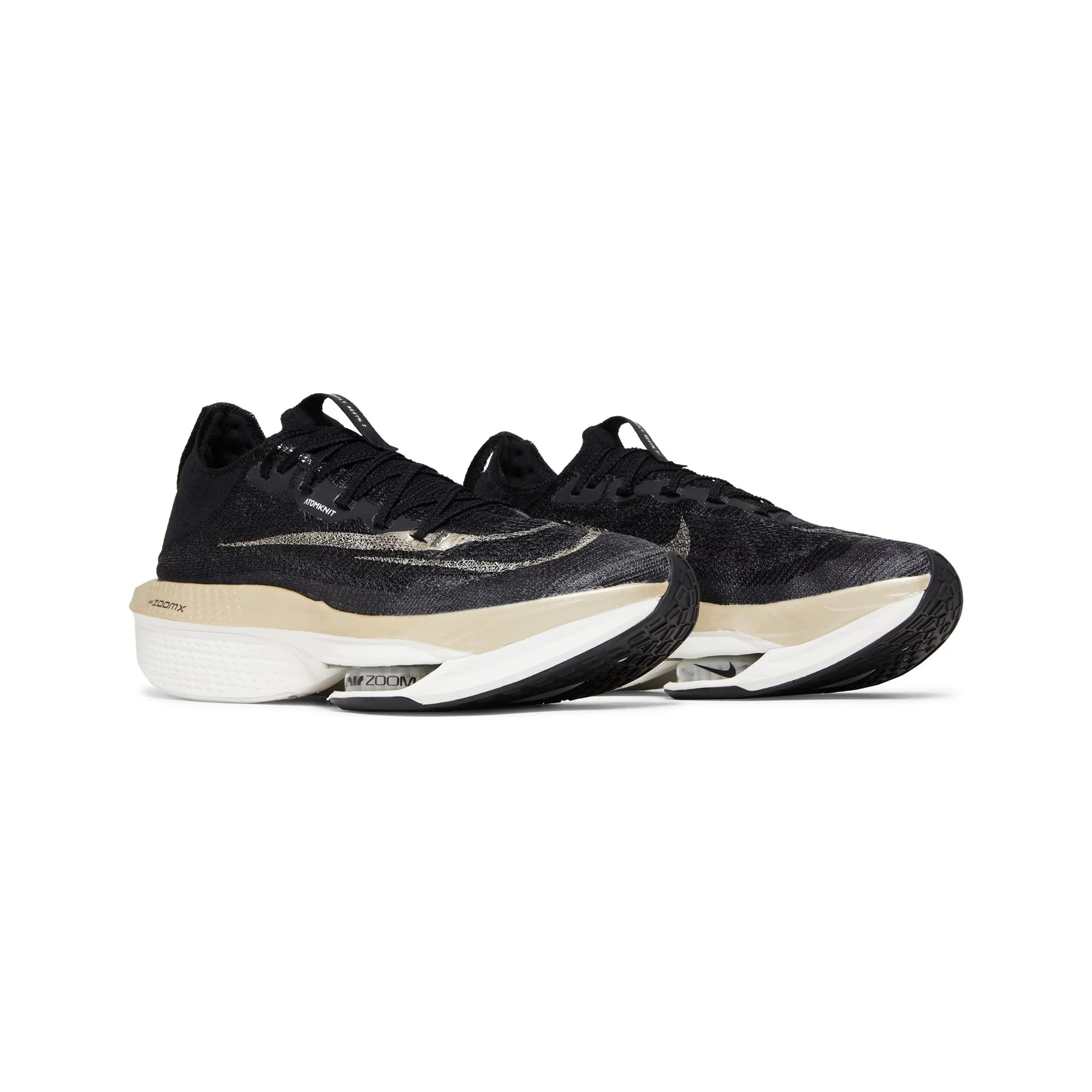 Nike Air Zoom Alphafly NEXT% 2 'Black Metallic Gold Grain' Women's (2023) - Image 2