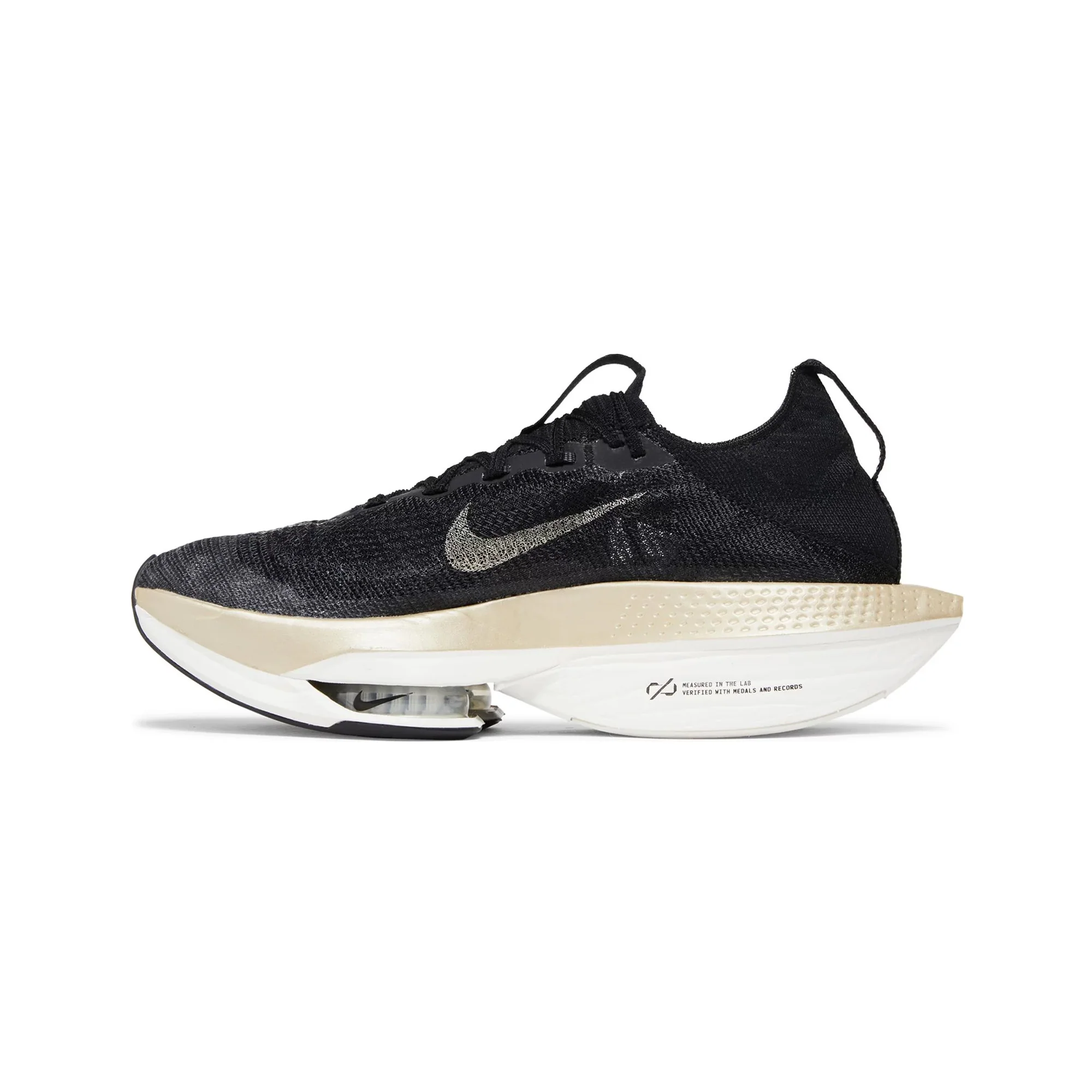 Nike Air Zoom Alphafly NEXT% 2 'Black Metallic Gold Grain' Women's (2023) - Image 3