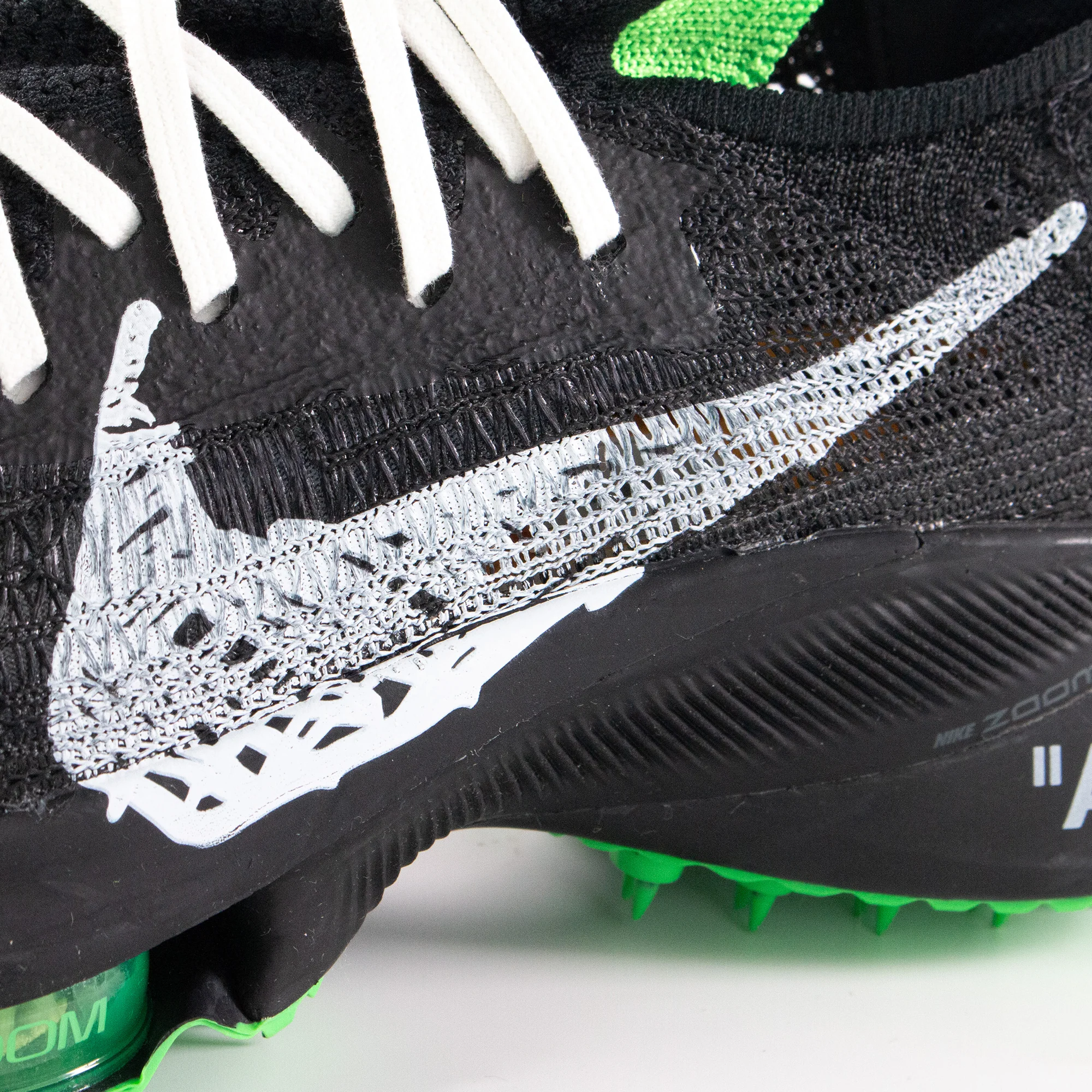 Nike Air Zoom Tempo Next% Flyknit 'Off-White Black Scream Green' (2021) - Image 12