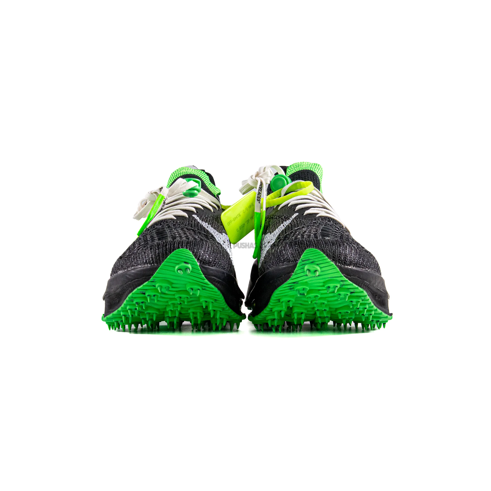 Nike Air Zoom Tempo Next% Flyknit 'Off-White Black Scream Green' (2021) - Image 4
