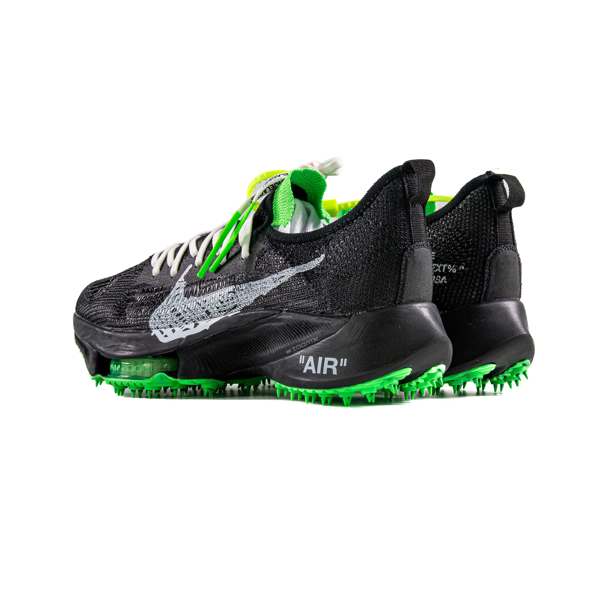 Nike Air Zoom Tempo Next% Flyknit 'Off-White Black Scream Green' (2021) - Image 7
