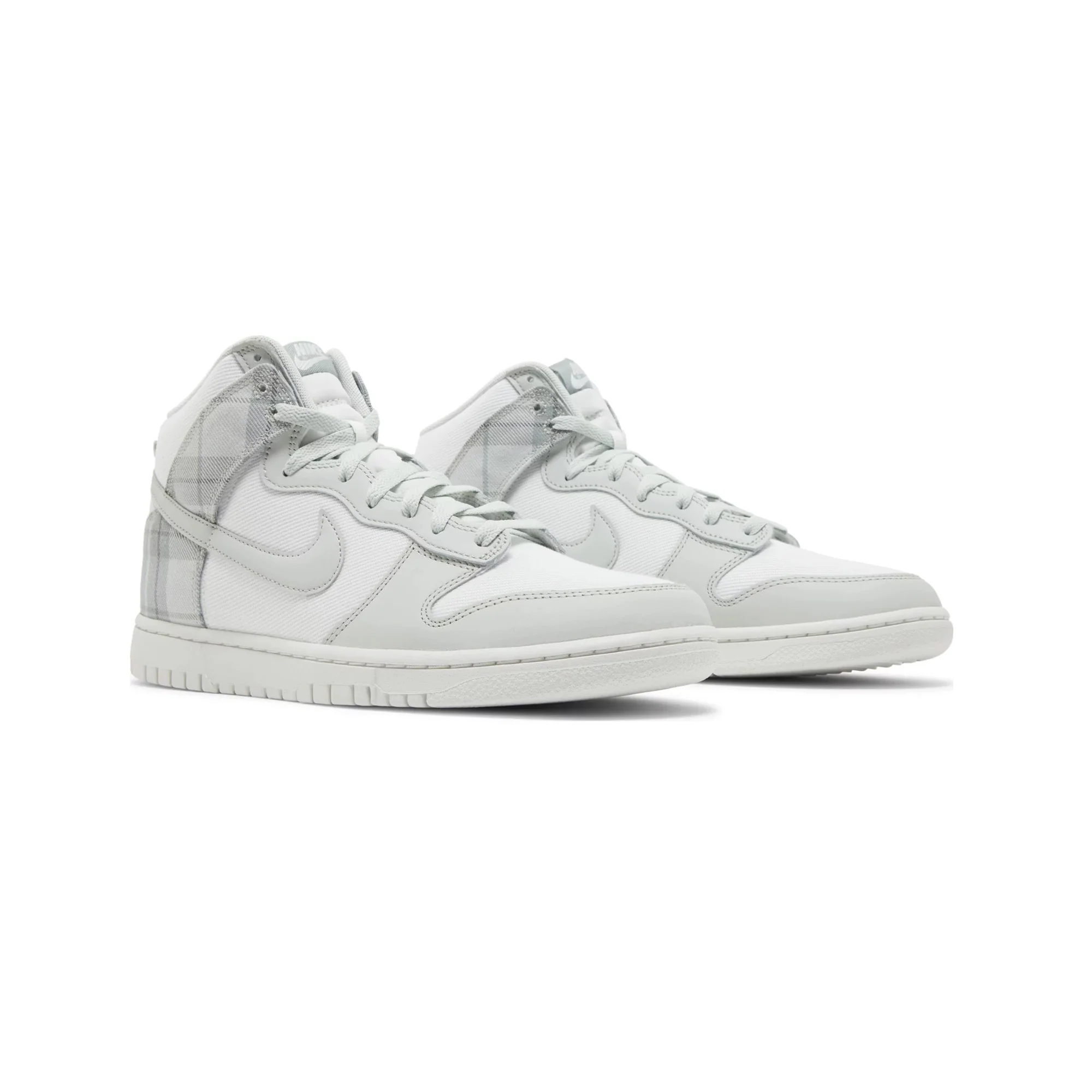 Nike Dunk High SE 'Tartan Plaid White Light Green' (2023) - Image 2