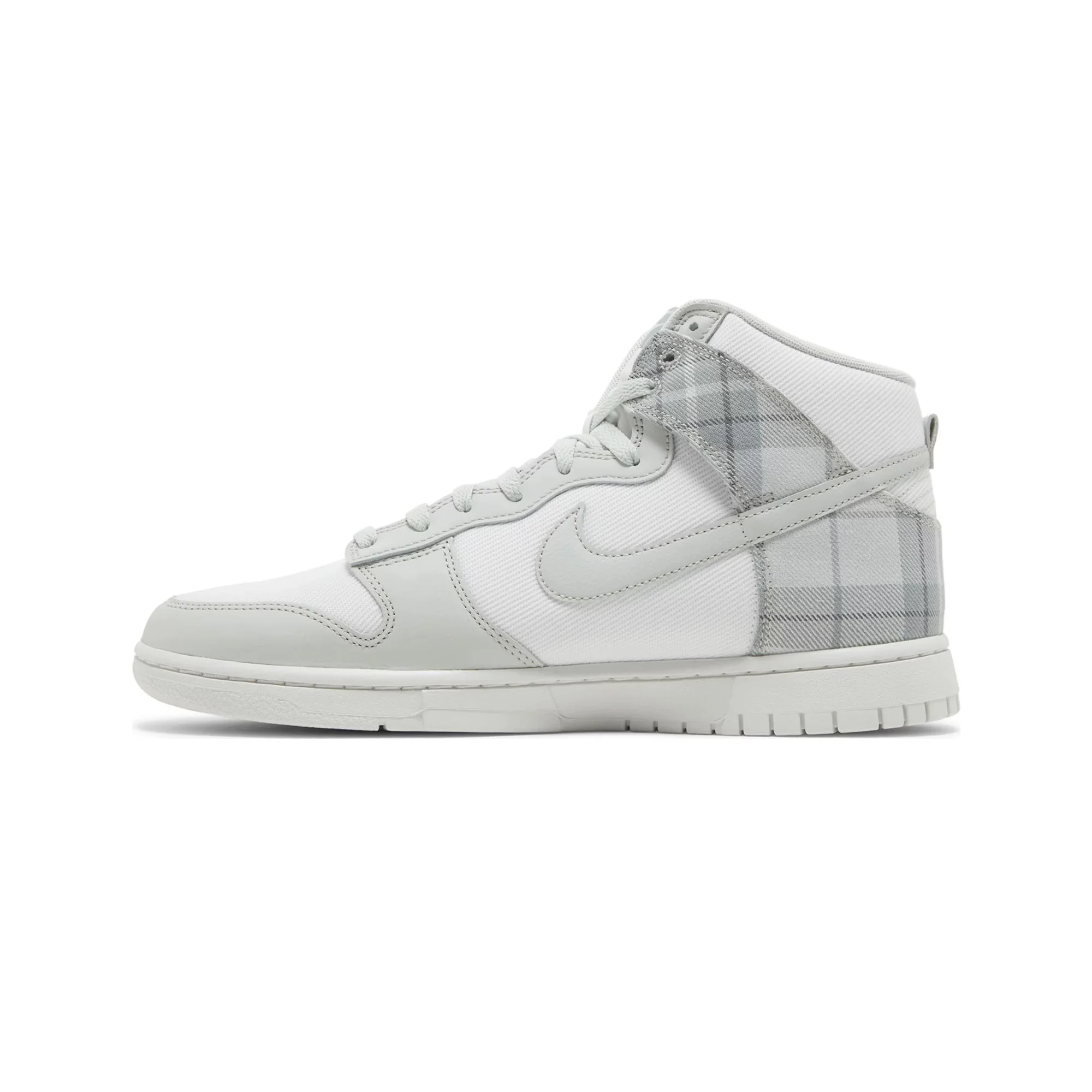 Nike Dunk High SE 'Tartan Plaid White Light Green' (2023) - Image 3